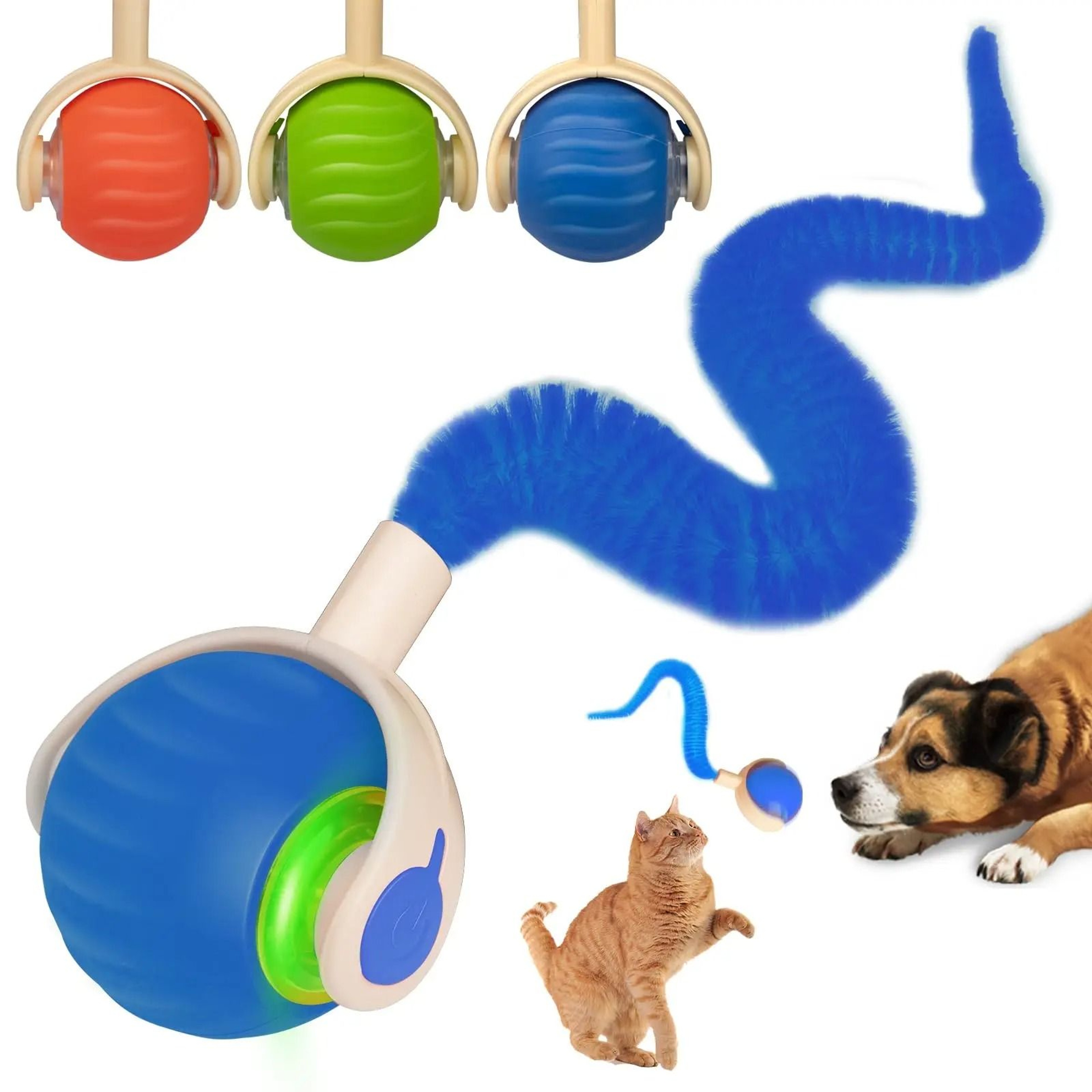 Interactive Rolling Ball Toy For Cats USB Rechargeable Smart Automatic Cat Toy 6