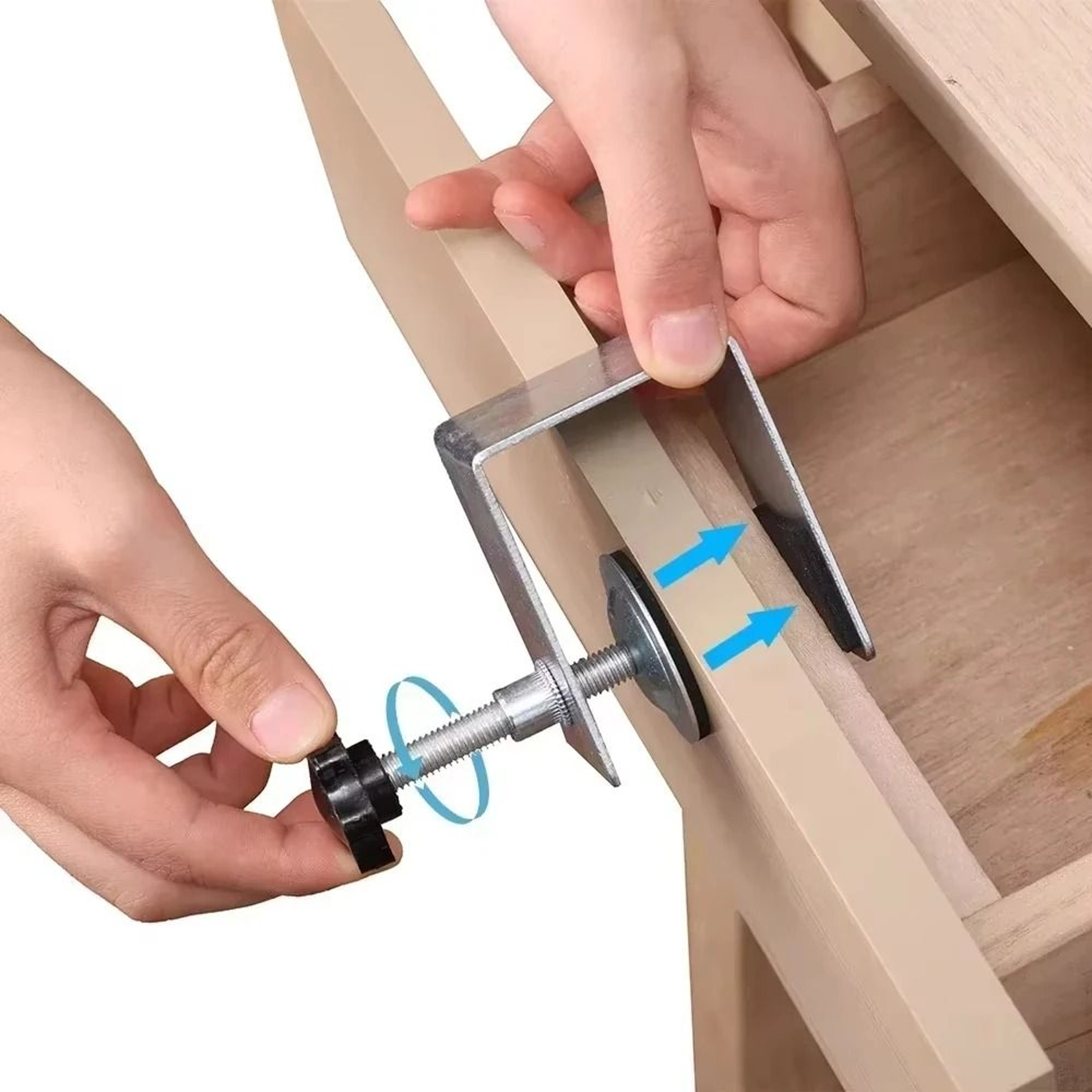 Woodworking Jig Cabinet Tool Steel Drawer Front Installation Clamps Set 1