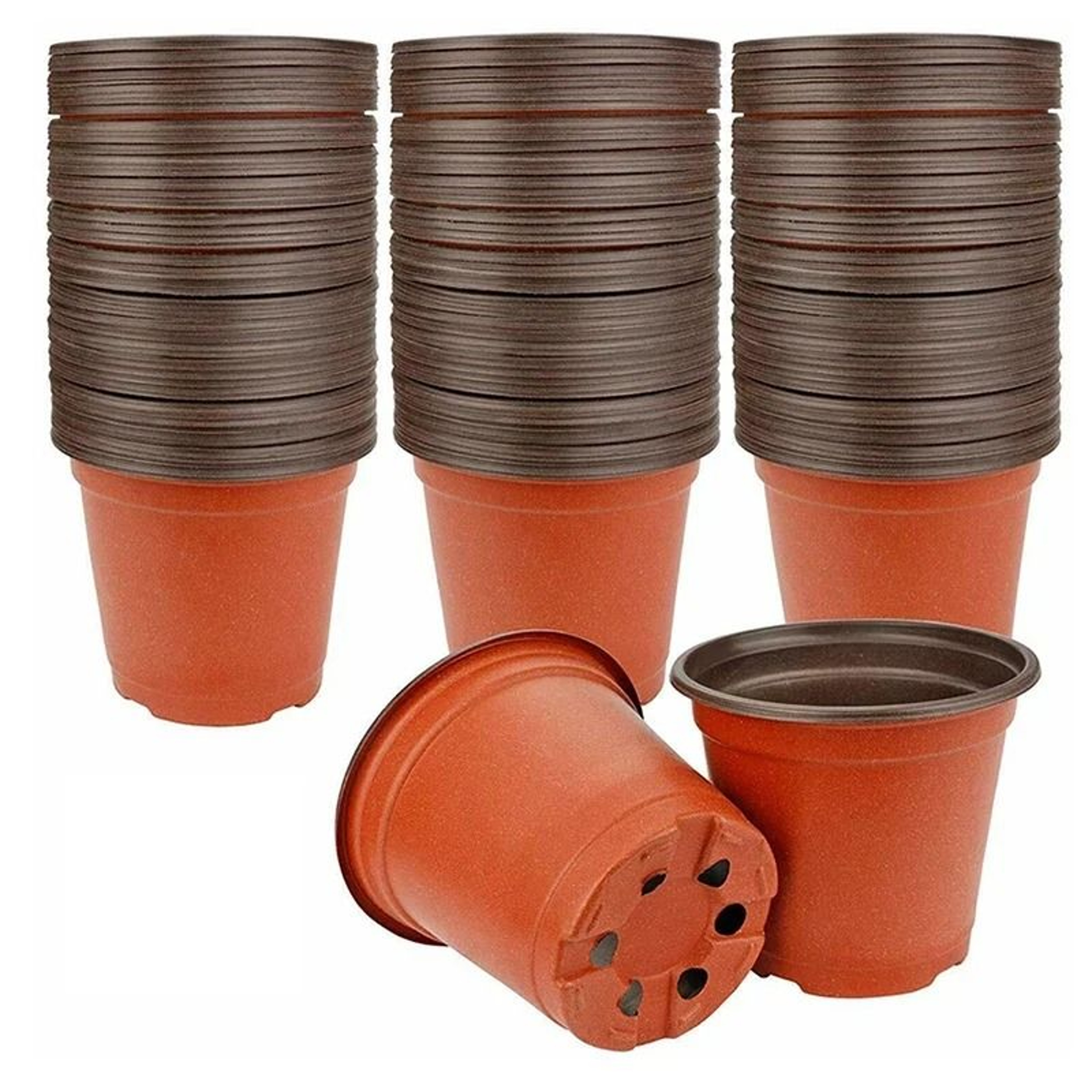Flexible Plastic Nursery Pots 75 Pack For Seedlings Succulents And Transplants 6