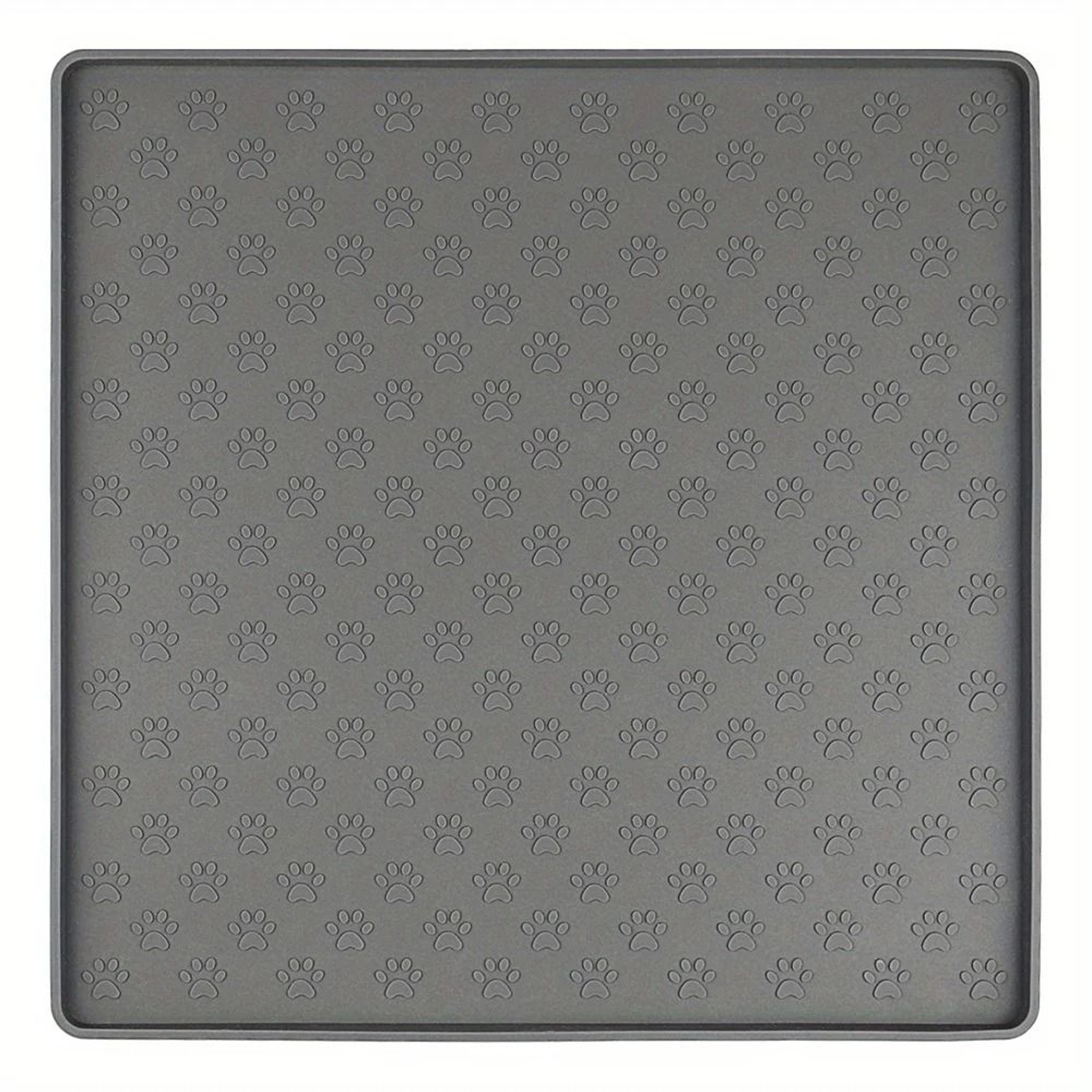 Pet Placemat Non Slip Paw Print Design Easy Clean Silicone Mat 6