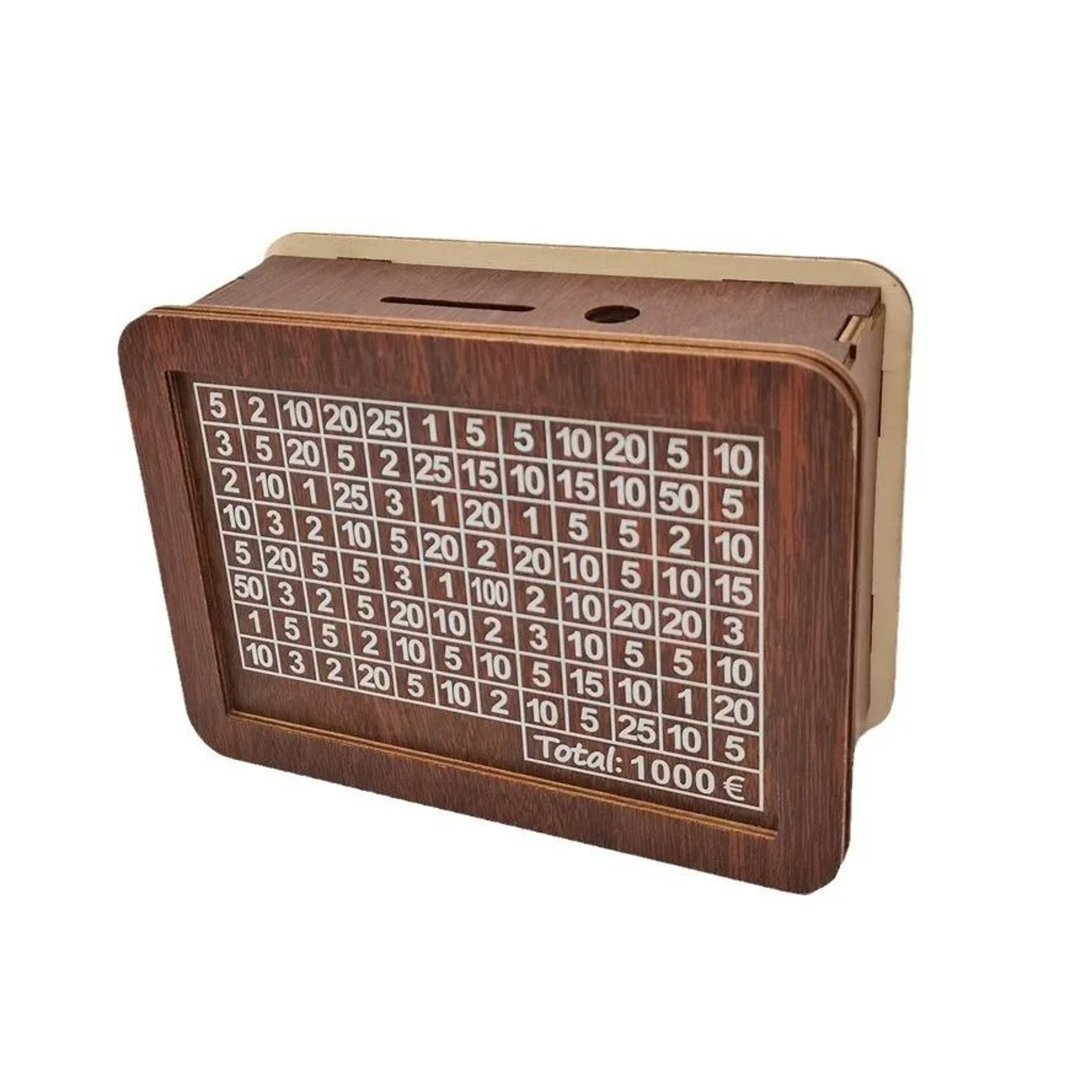 Wooden Money Box Reusable Savings Bank For Cash Coins And Bills 7