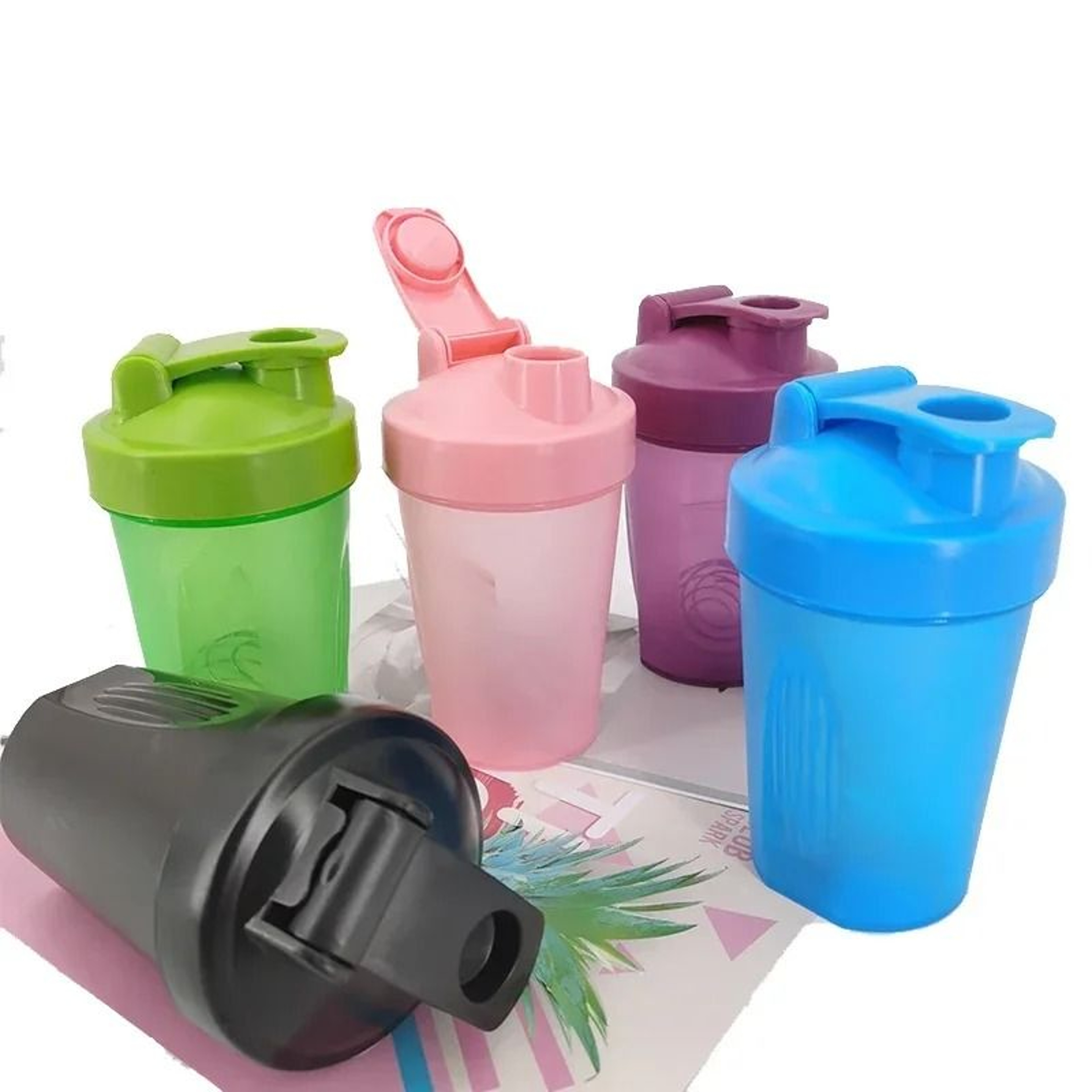 Sport Shaker Bottle 400 ML Fitness Gym Mixing Bottle Portable Plastic Drink Bottle 0