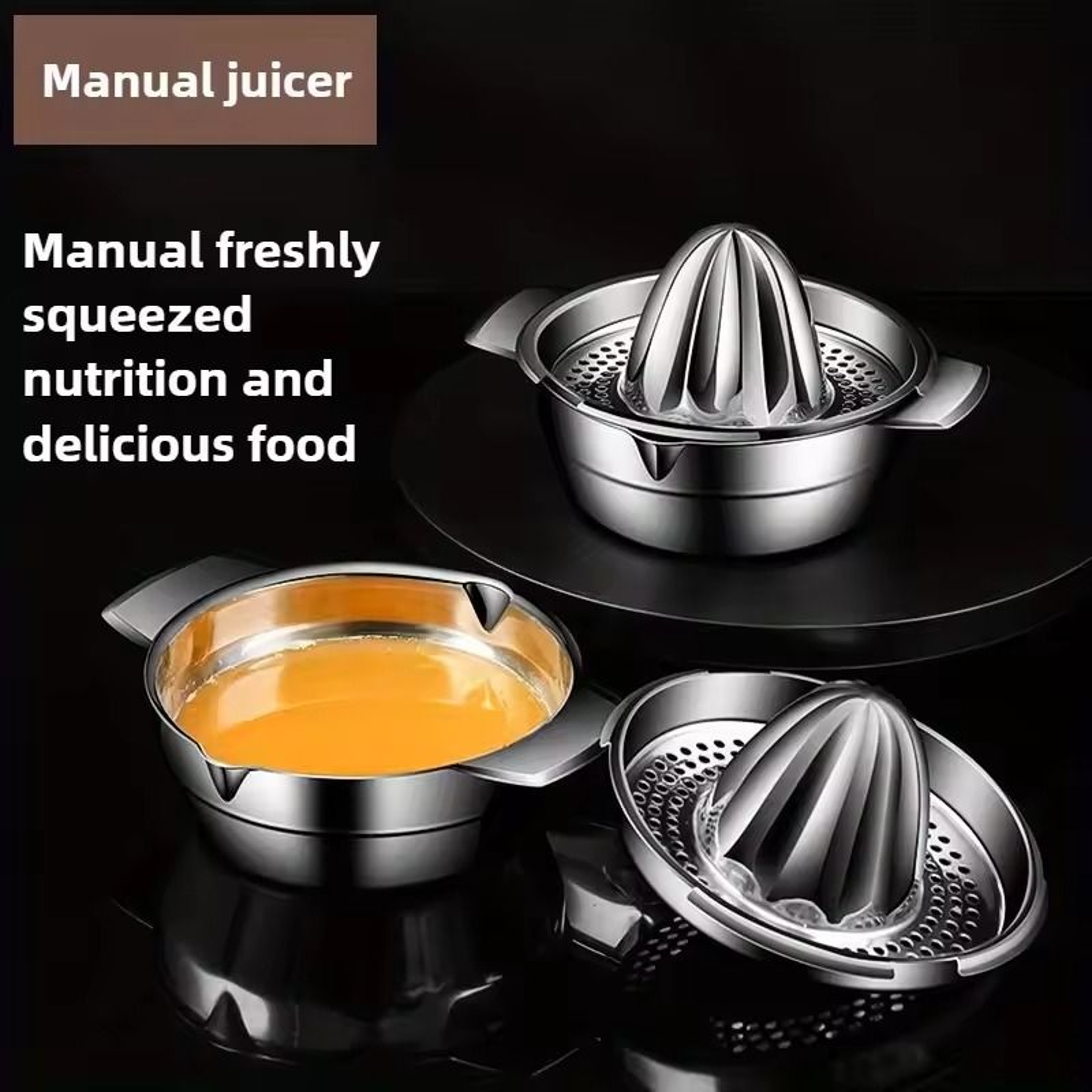 Stainless Steel Manual Juicer For Lemons Oranges And Citrus Fruits 3
