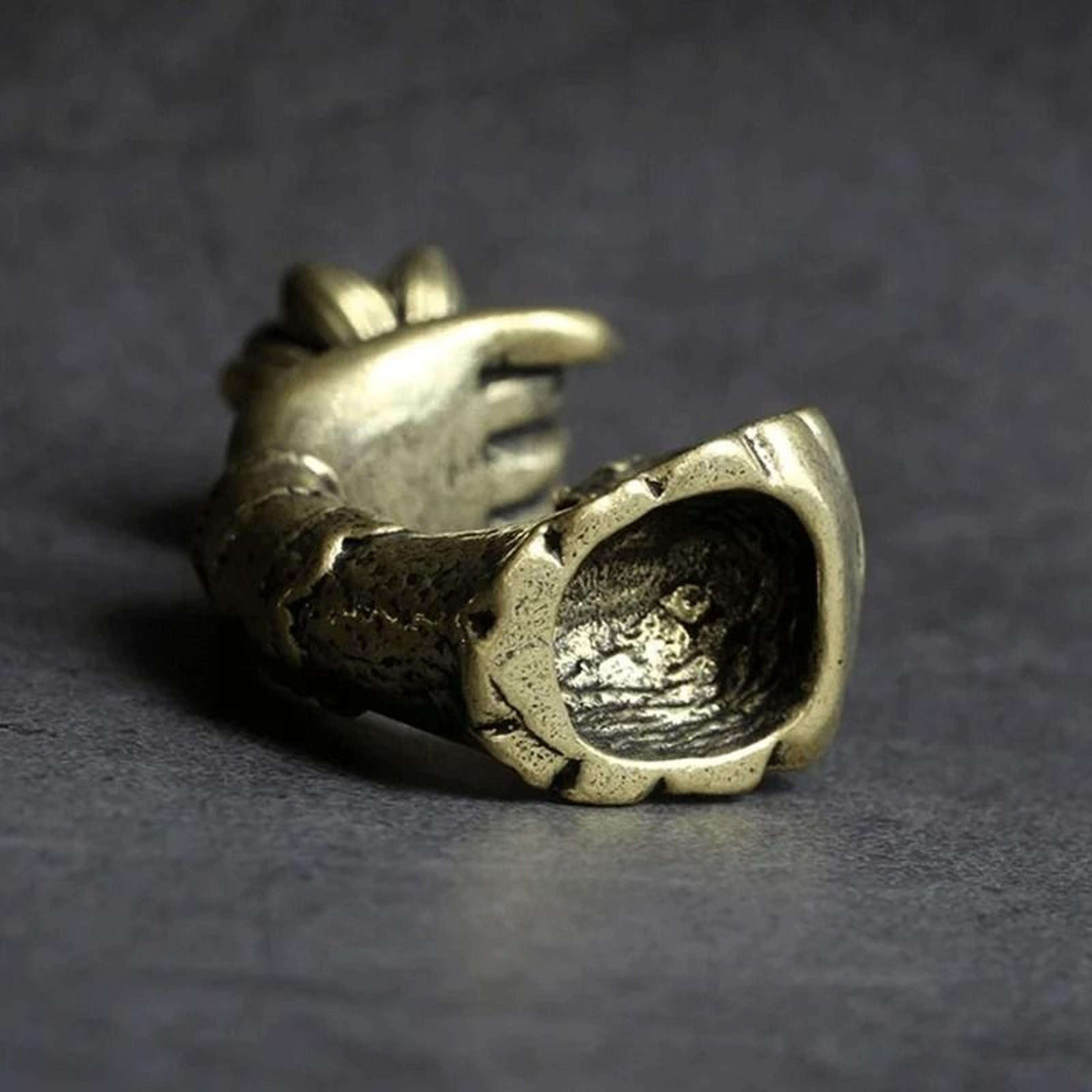 Copper Hand Lotus Backflow Incense Burner Aromatherapy Holder 3
