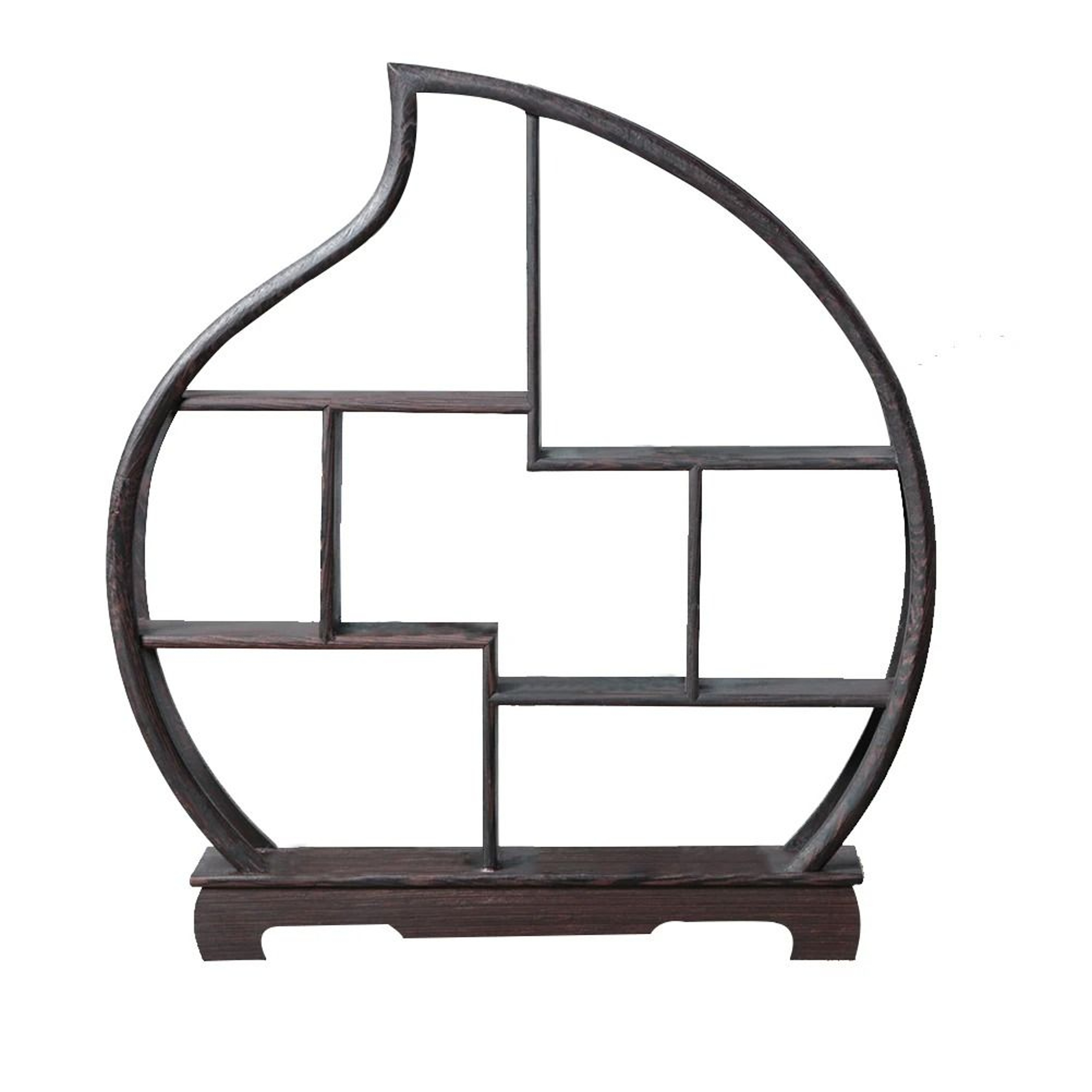 Solid Wood Display Shelf Rosewood Vintage Stand For Room Restaurant Teahouse Storage 9