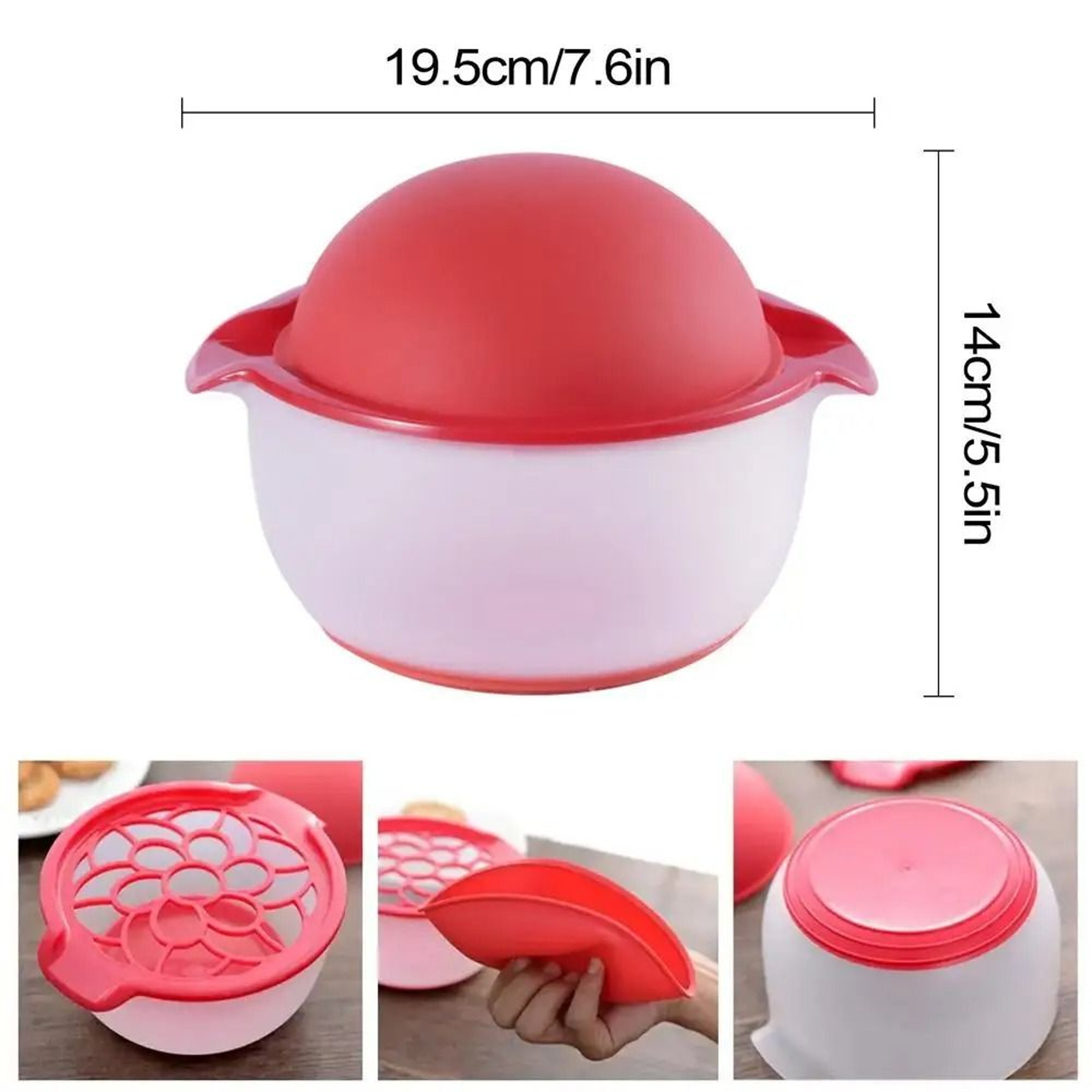 Silicone Pomegranate Peeling Machine Fruit Vegetable Peeler Bowl Kitchen Tool 6