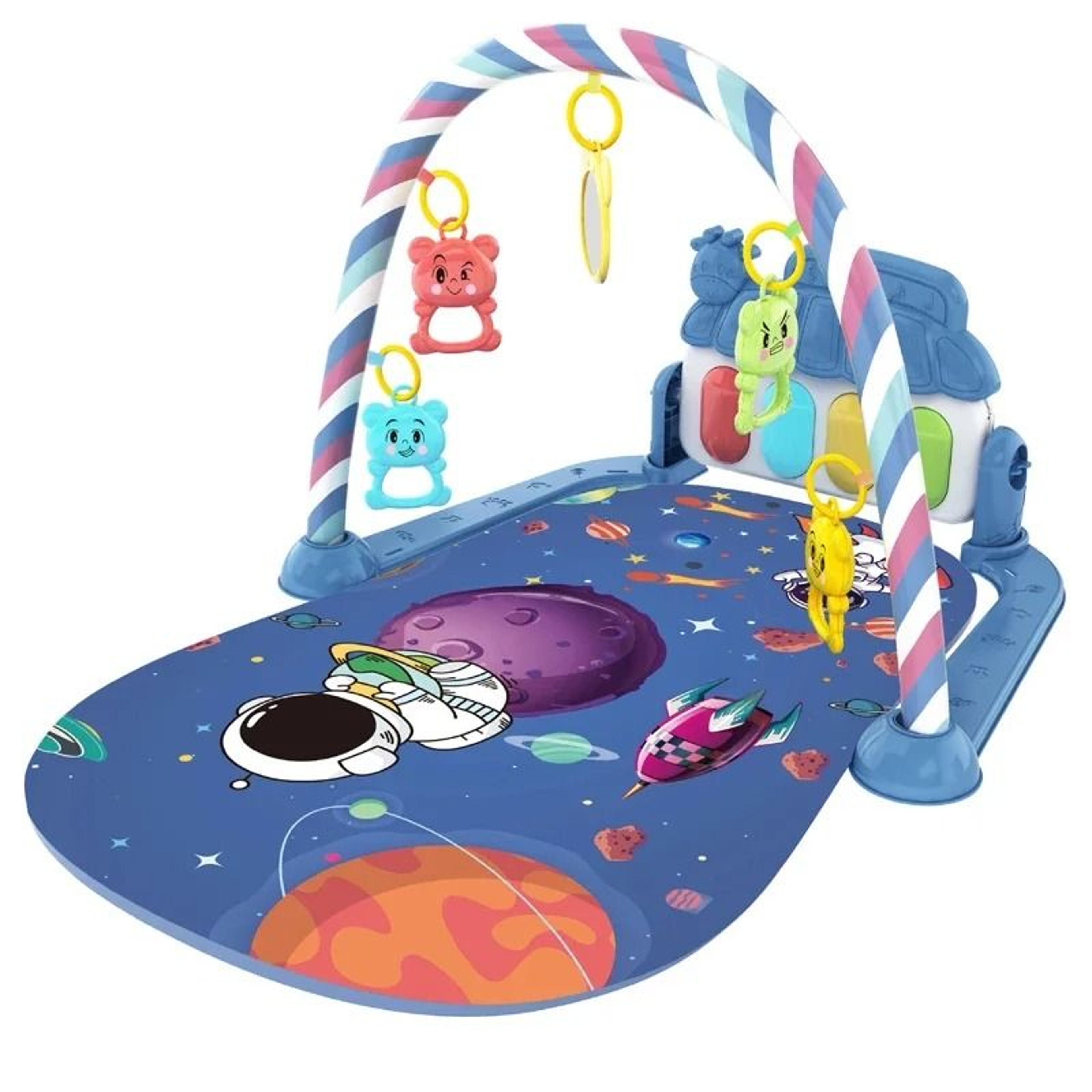 Baby Activity Gym Rack Early Education Musical Play Mat For Newborns And Toddlers 9