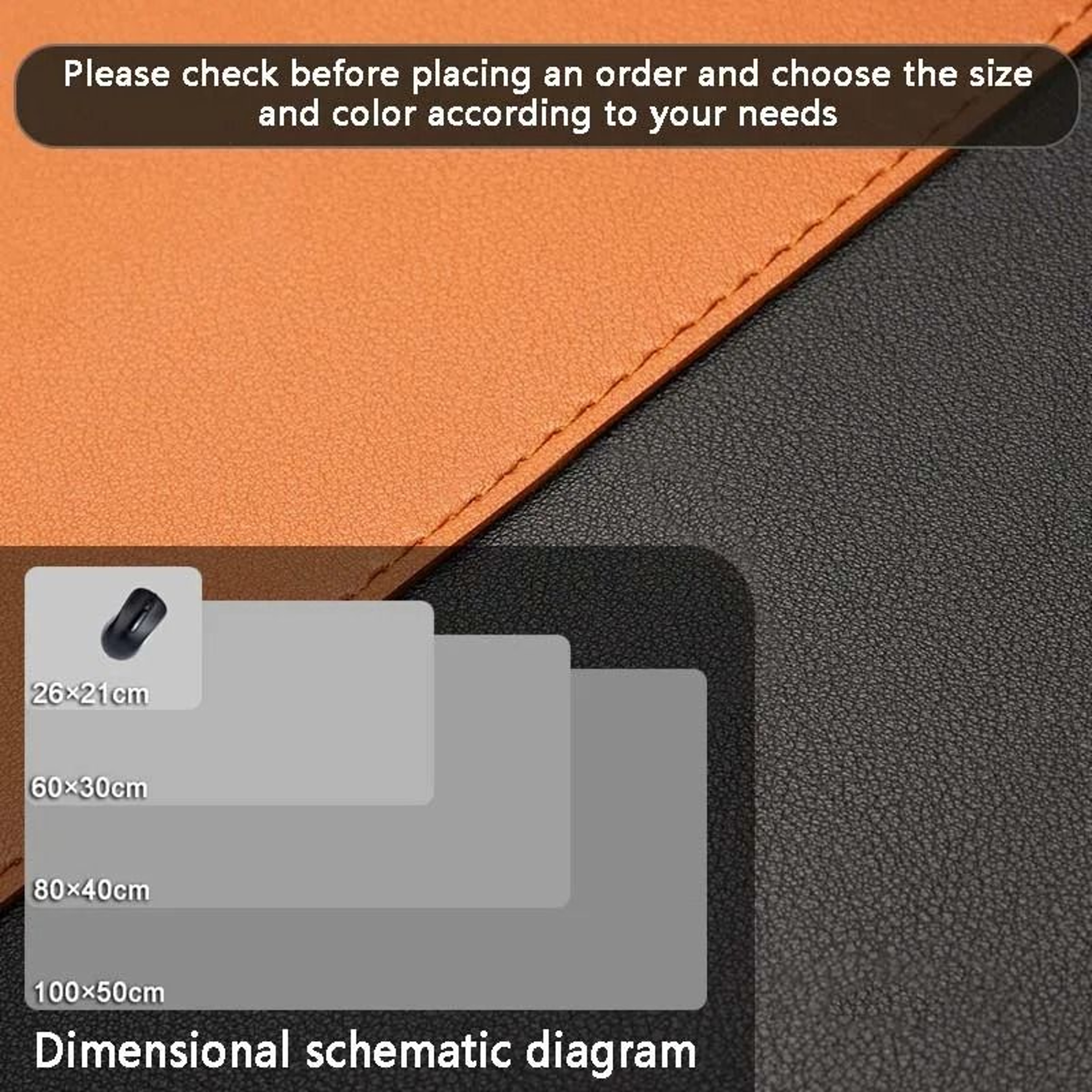 Large PU Leather Desk Mat Waterproof Office And Gaming Mouse Pad 1