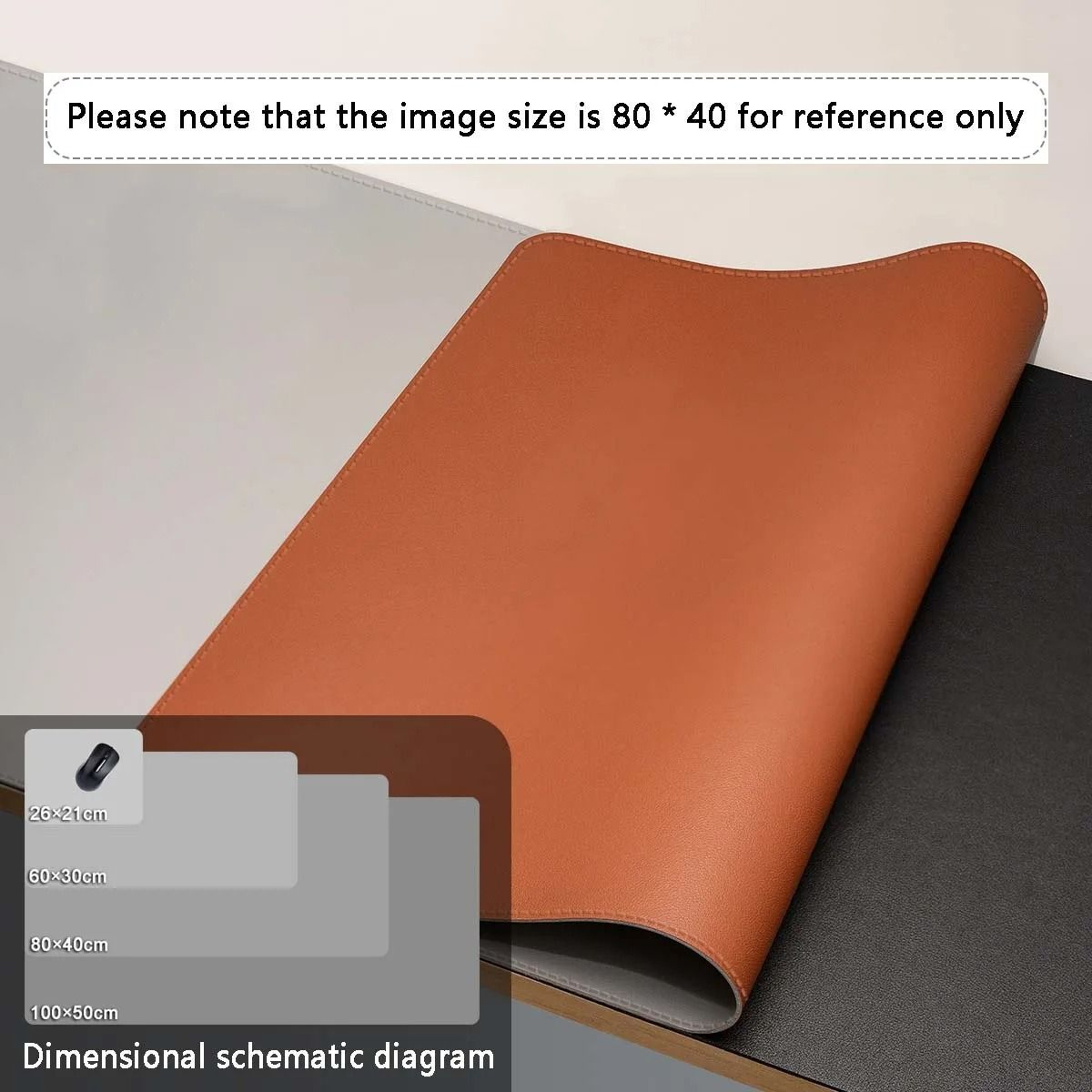 Large PU Leather Desk Mat Waterproof Office And Gaming Mouse Pad 9
