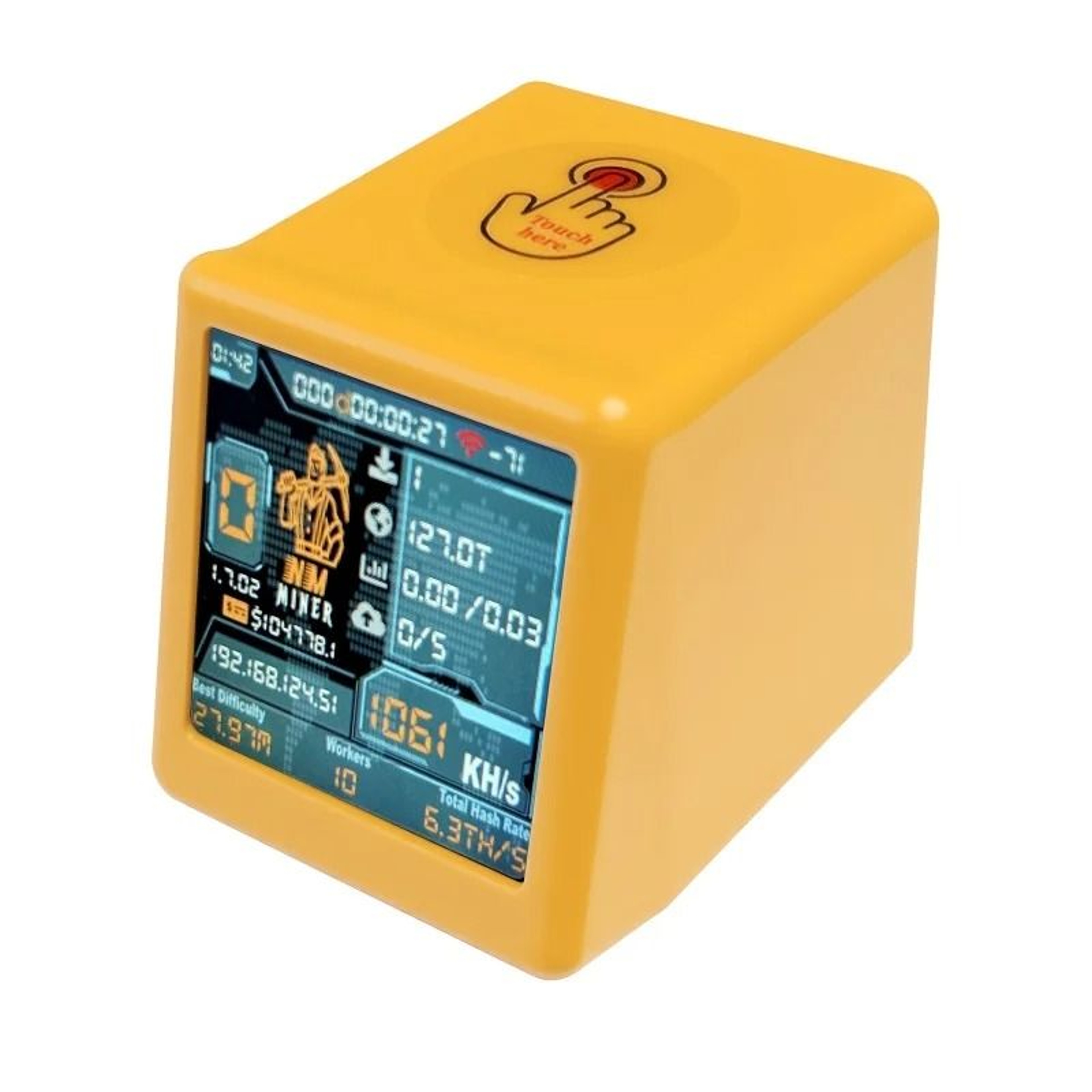 NMMiner Colorful Smart TV BTC Lottery Miner And Silent Desktop Clock 4