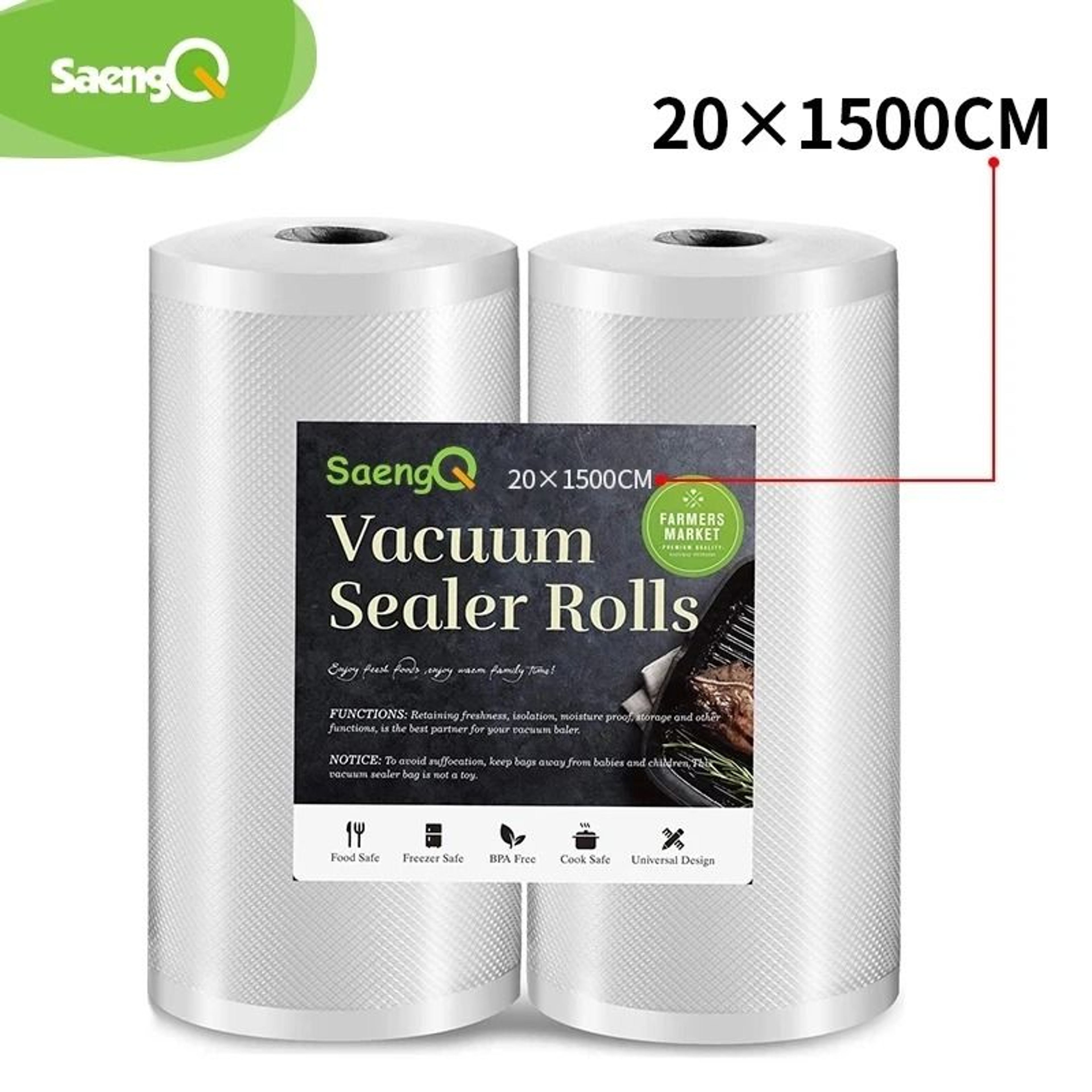 Kitchen Food Vacuum Sealer Rolls For Sous Vide And Storage 0