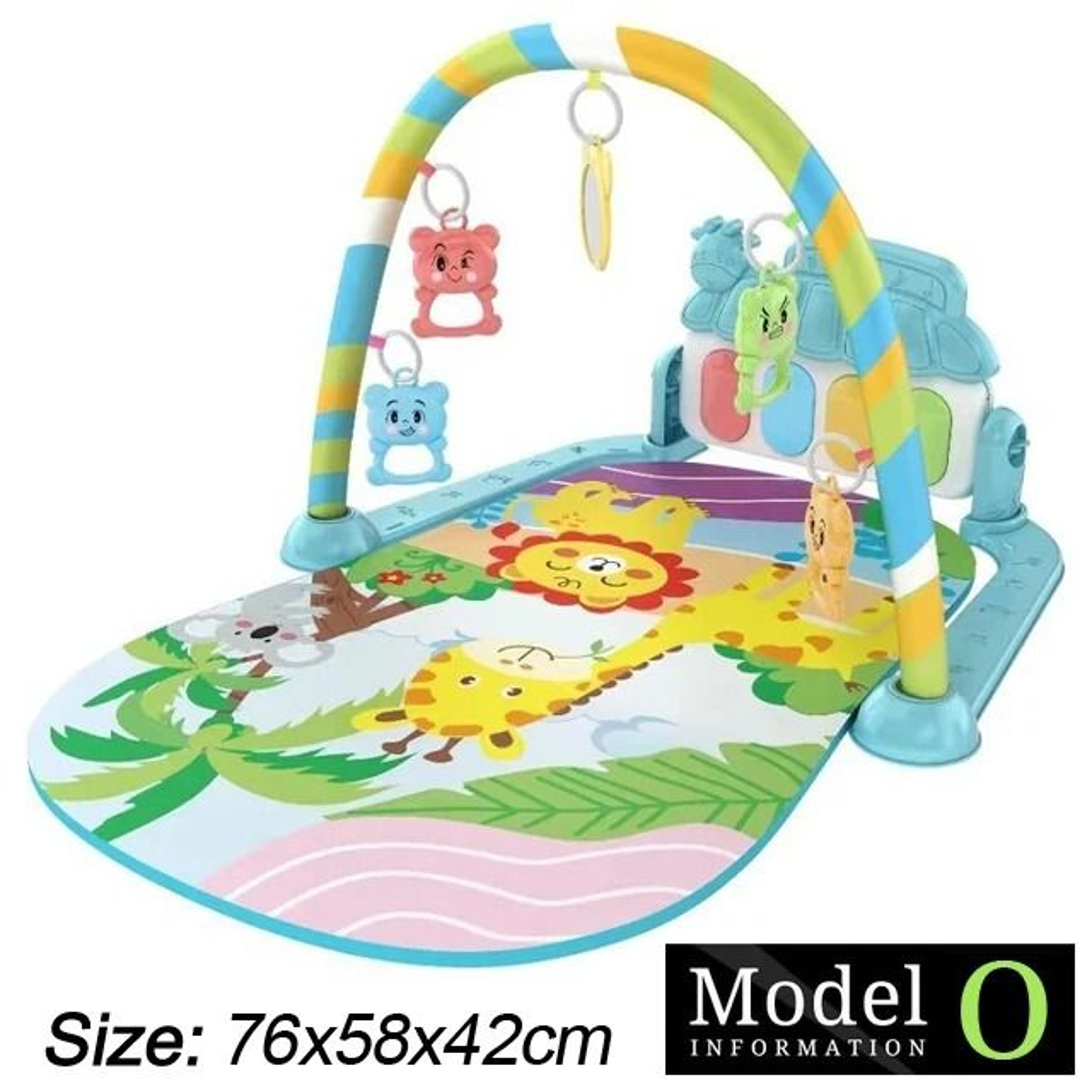 Baby Fitness Stand Music Play Gym Activity Toy Newborn Piano Crawling Blanket Pedal Game Pad 21