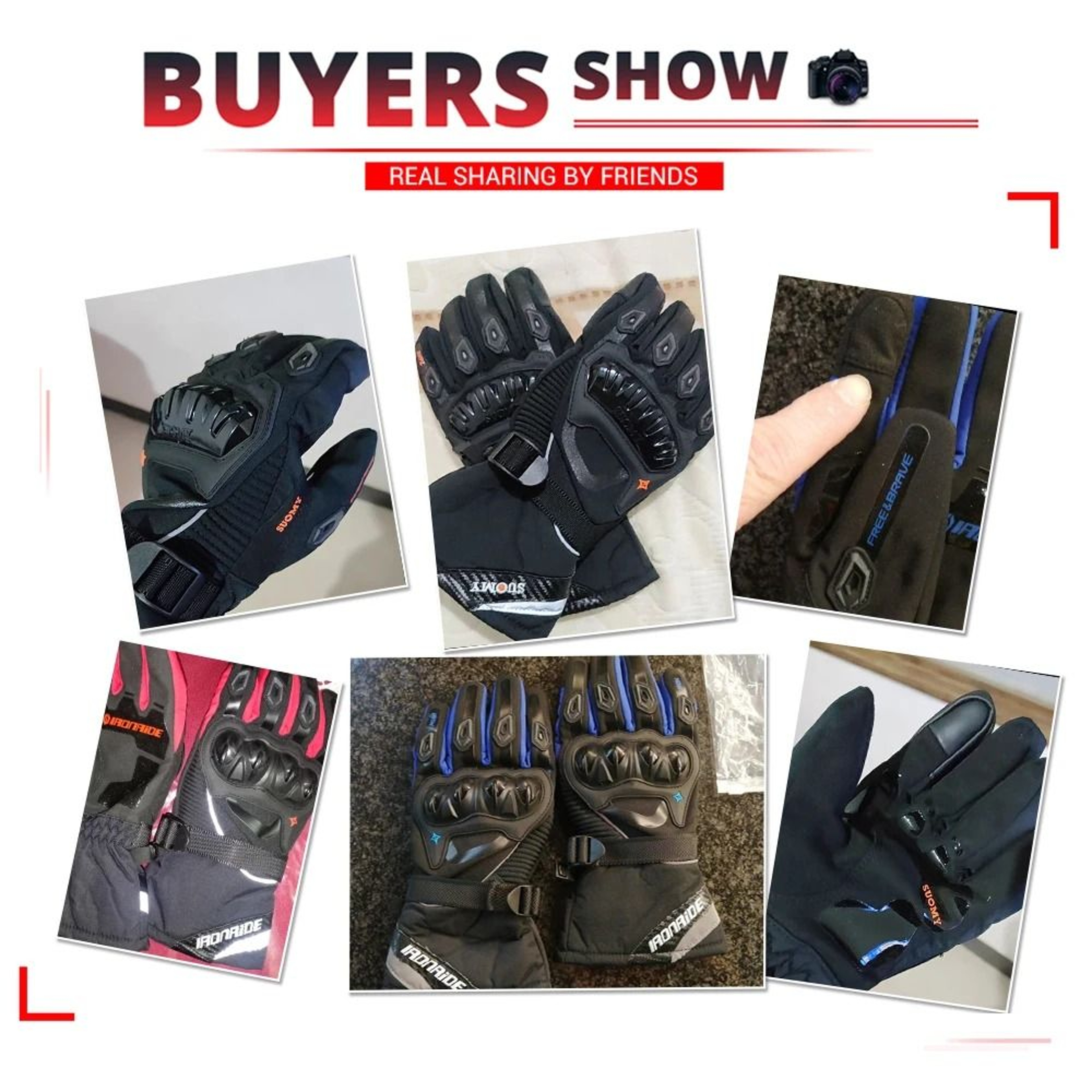 Motorcycle Gloves Windproof Waterproof Men Motorbike Riding Touchscreen Motocross Winter 3