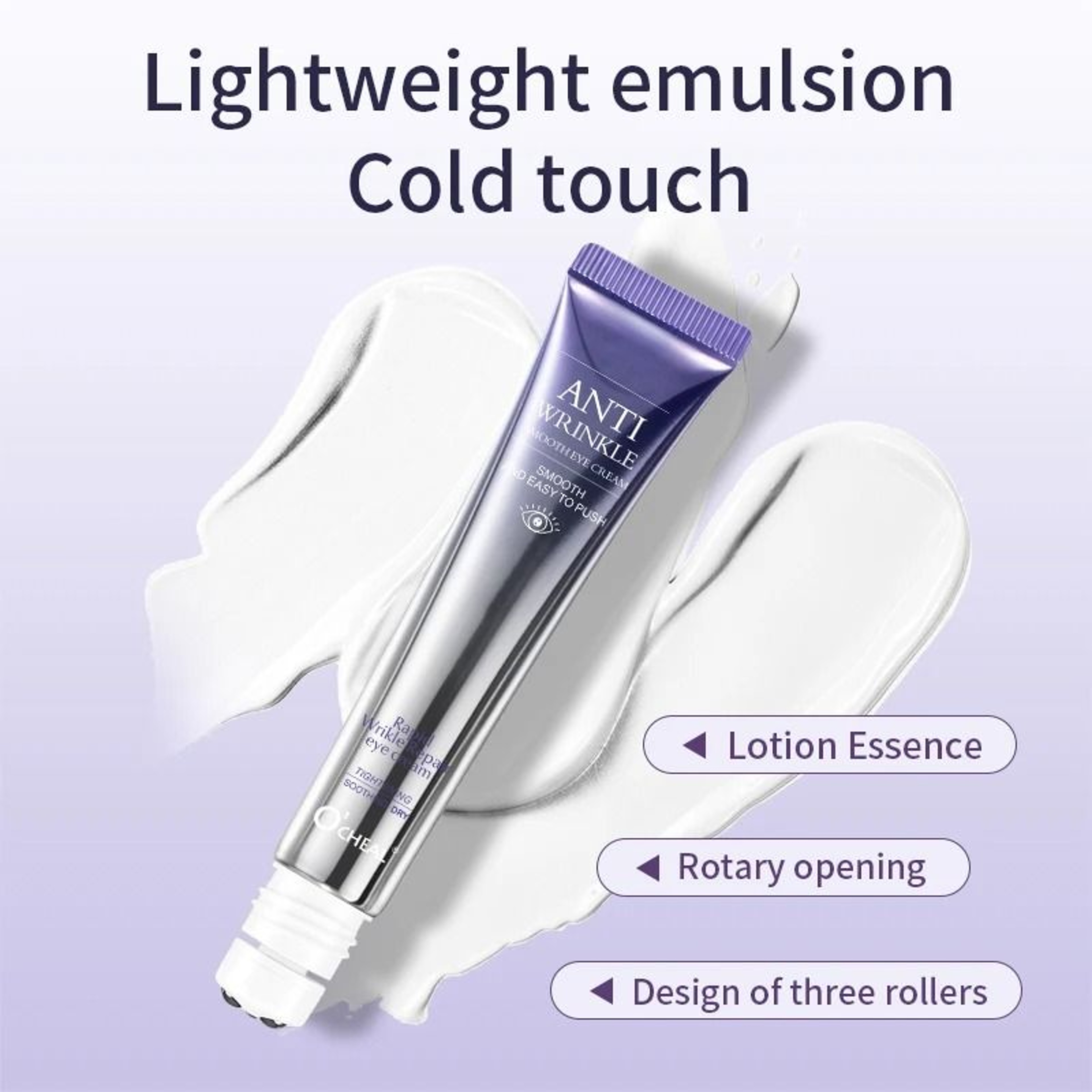 OCHEAL Anti Wrinkle Anti Dark Circle Eye Cream Roller Massager Moisturizing Eye Bags Anti Aging Hya 5