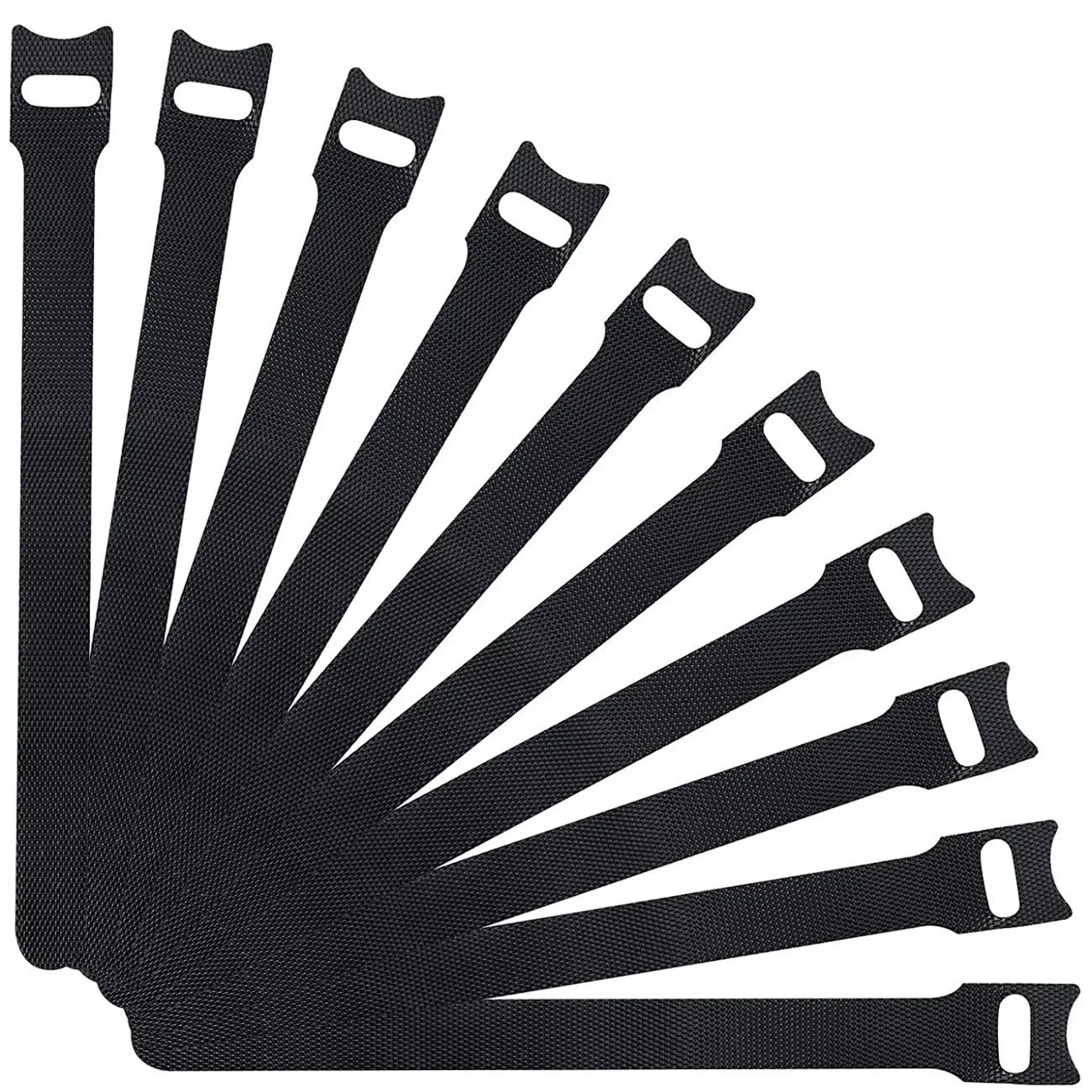 100pcs Releasable Cable Organizer Ties Nylon Loop And Hook Reusable Tape Cord Straps Wire Managemen 3