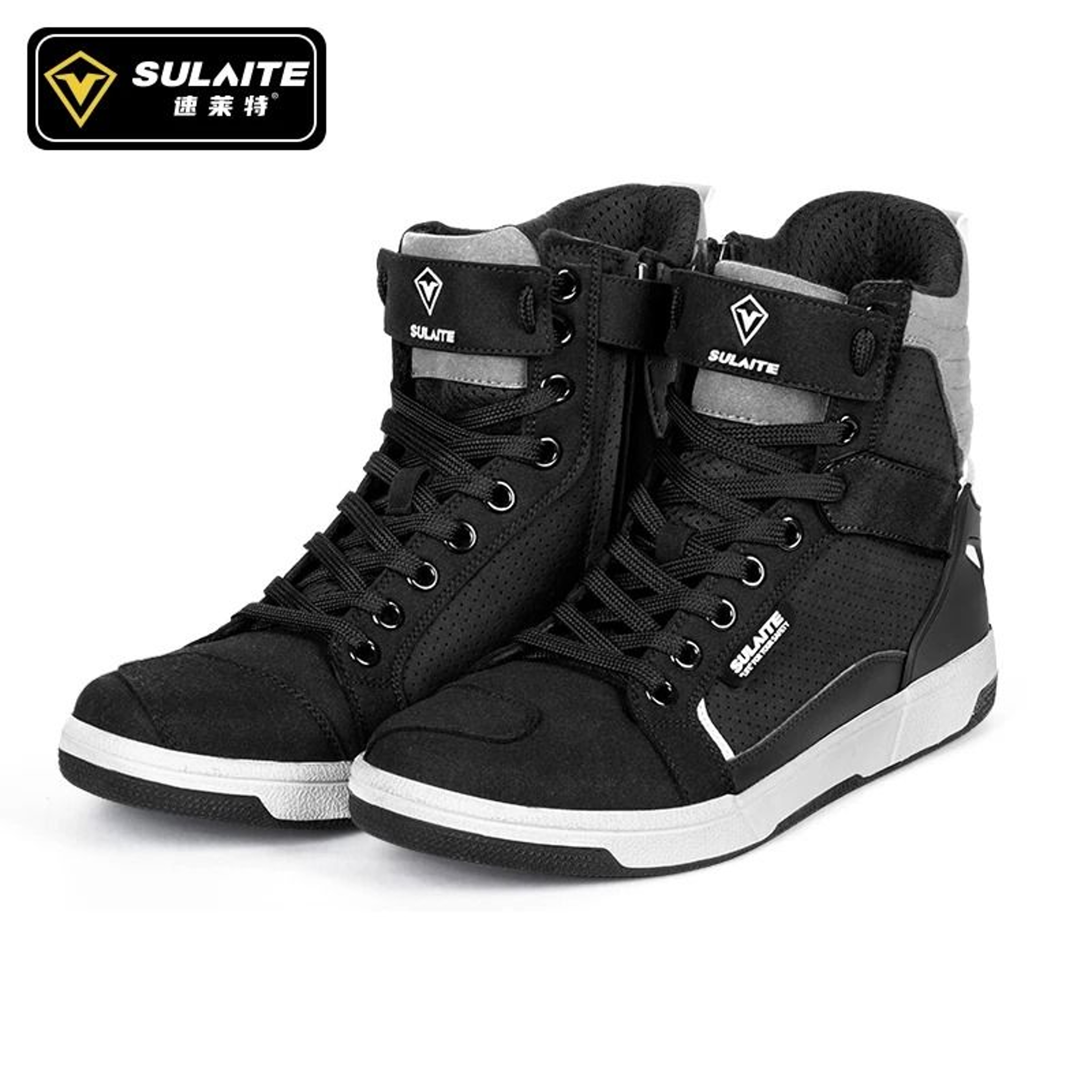 Men Motorcycle Boots Breathable Anti Fall Rider Road Racing Casual Motorbike Shoes 0