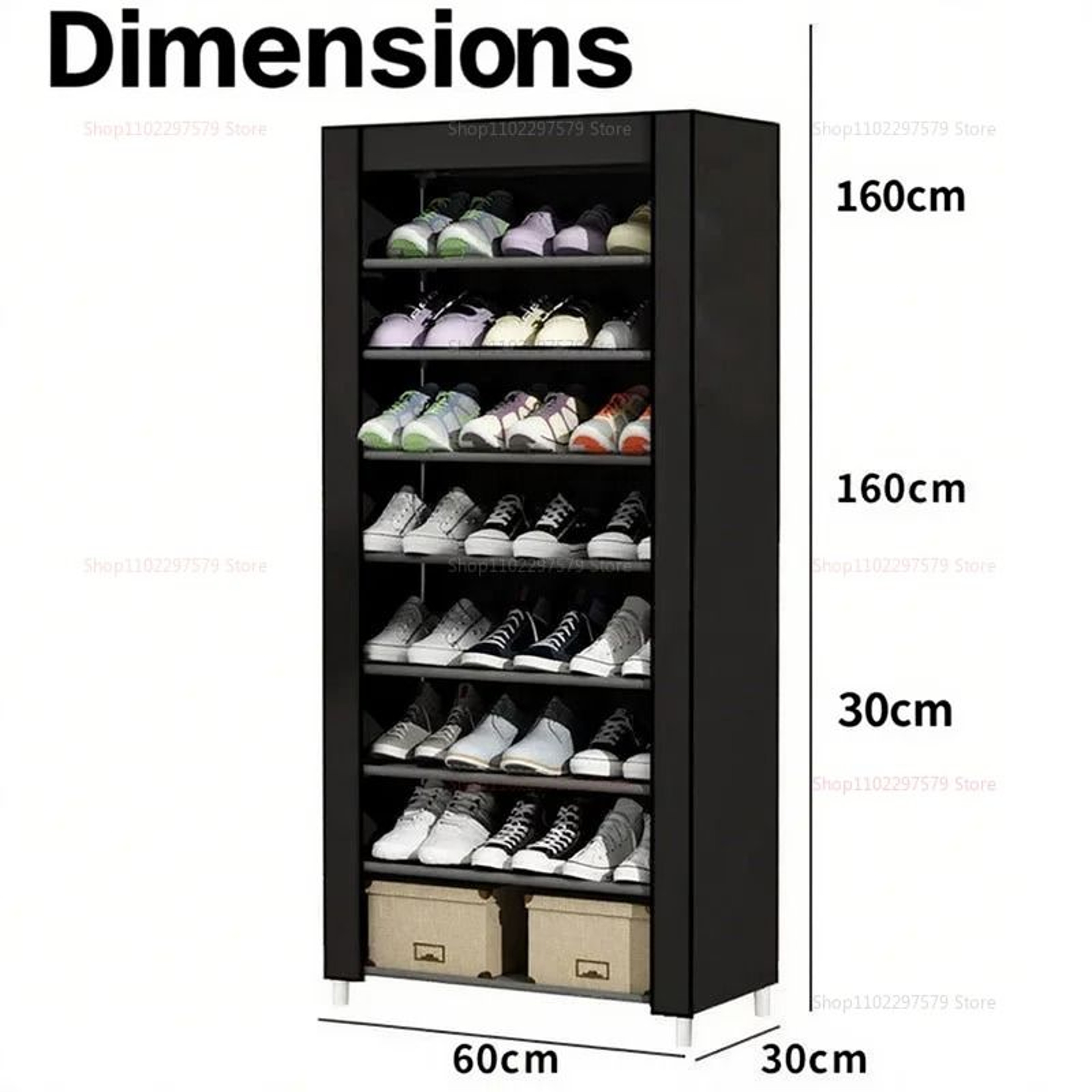 Simple Dustproof Shoe Cabinet Multi Layer Storage Organizer For Dormitory And Rental Home 1