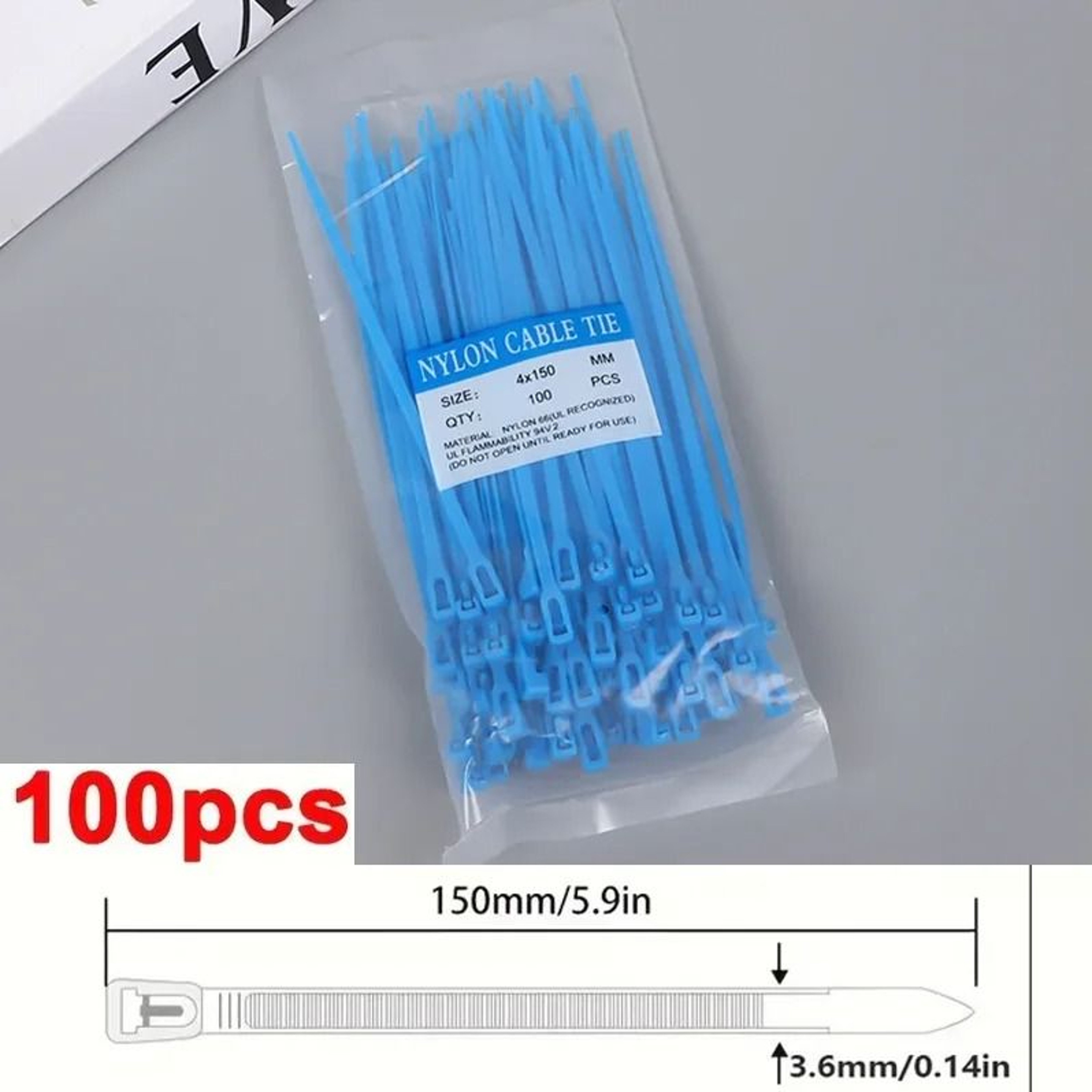 Reusable Nylon Cable Ties Mixed Color Set For Home And Office Organization 13