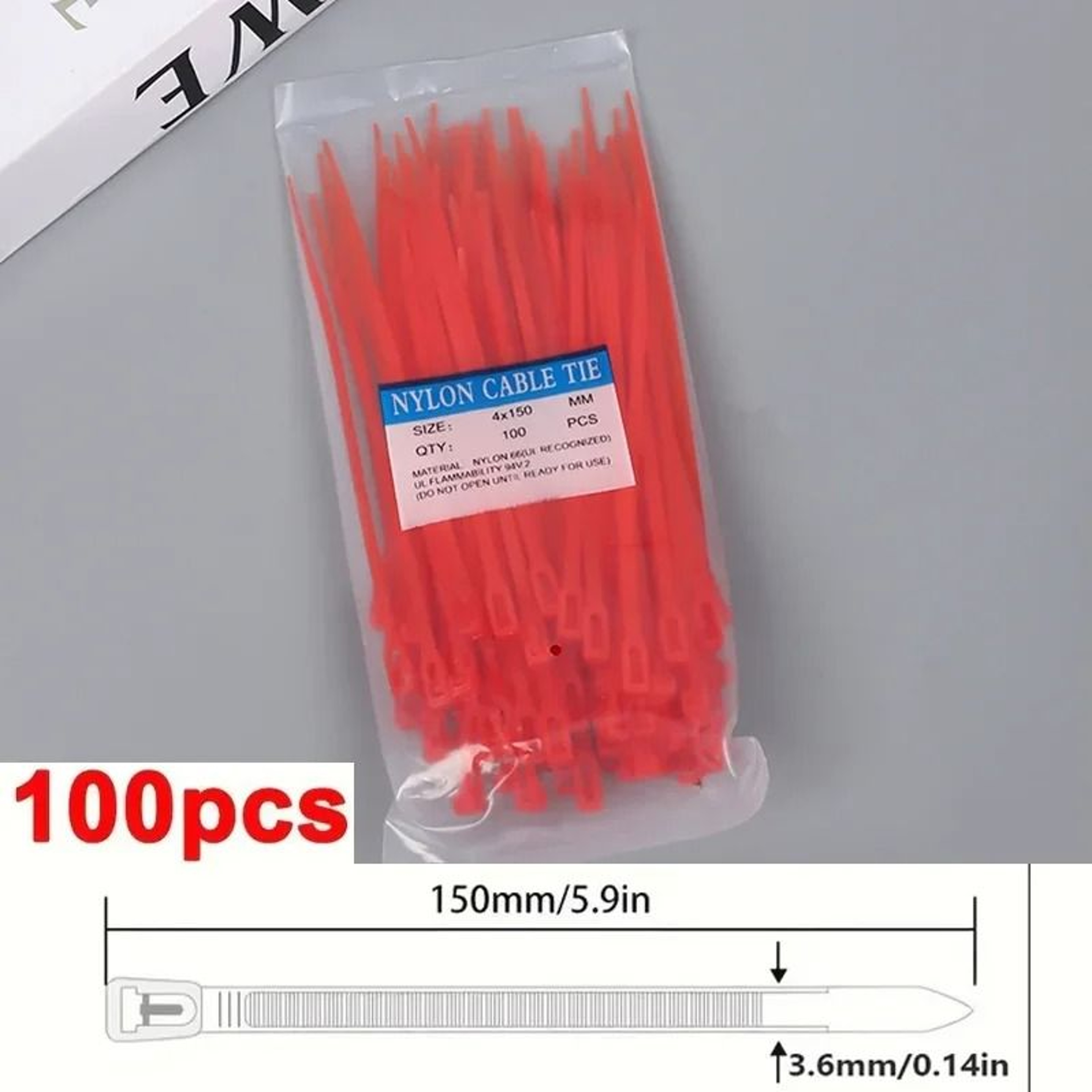 Reusable Nylon Cable Ties Mixed Color Set For Home And Office Organization 17