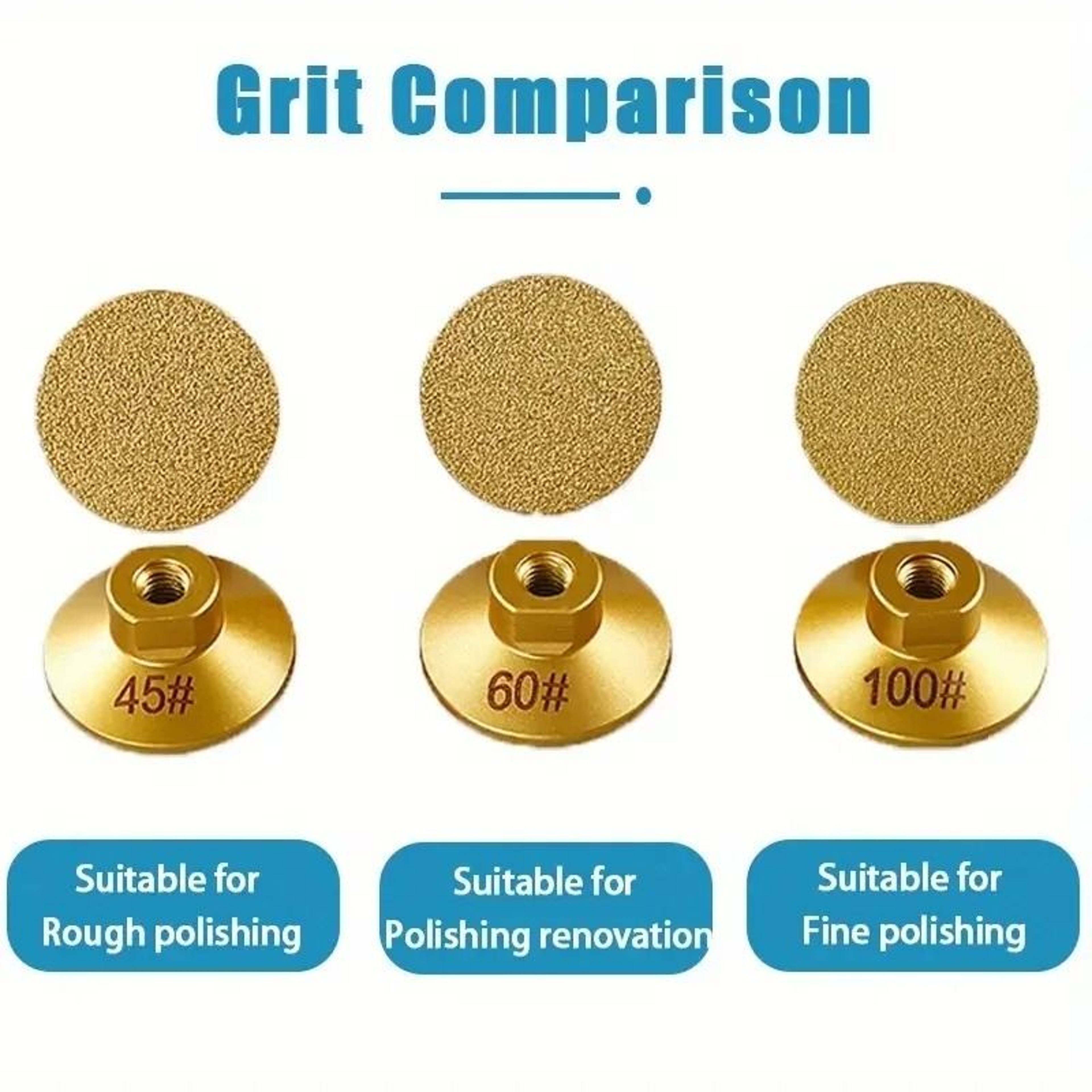 M10 Diamond Brazed Flat Grinding Head For Marble And Stone Polishing 2