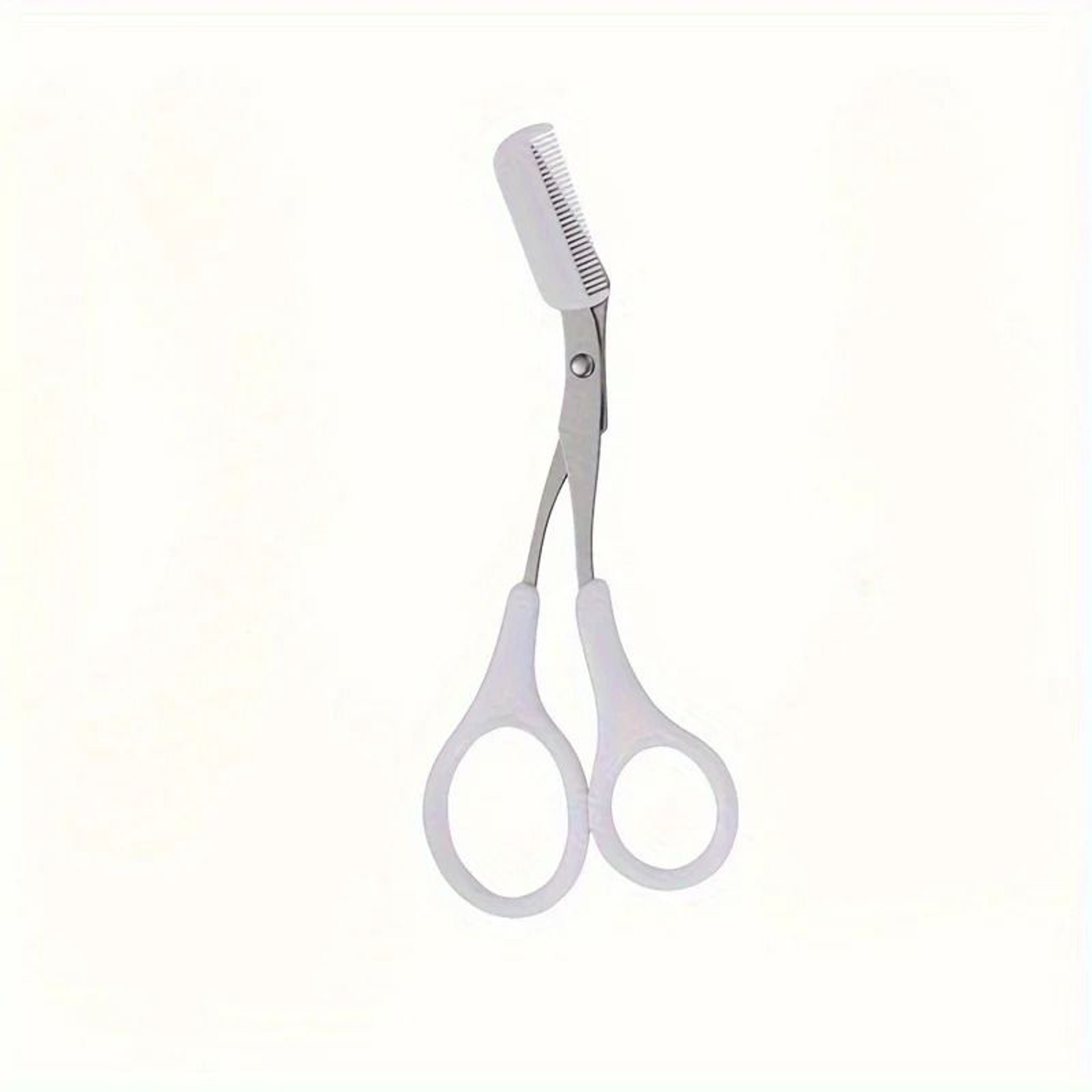 Stainless Steel Eyebrow Trimming Scissors With Comb Safe Eyebrow Trimming Makeup Tool 7