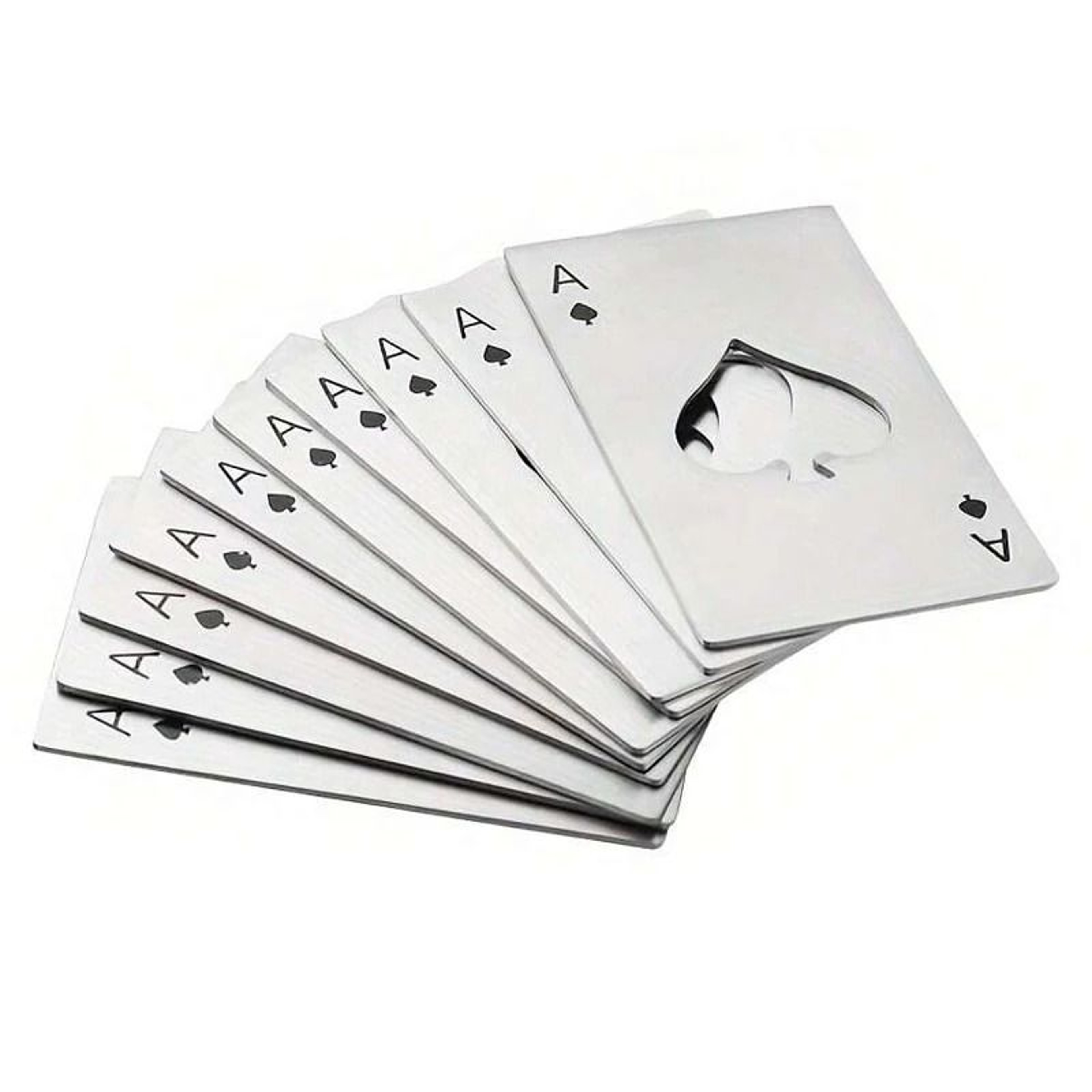 Stainless Steel Credit Card Size Bottle Opener Playing Card Design 9