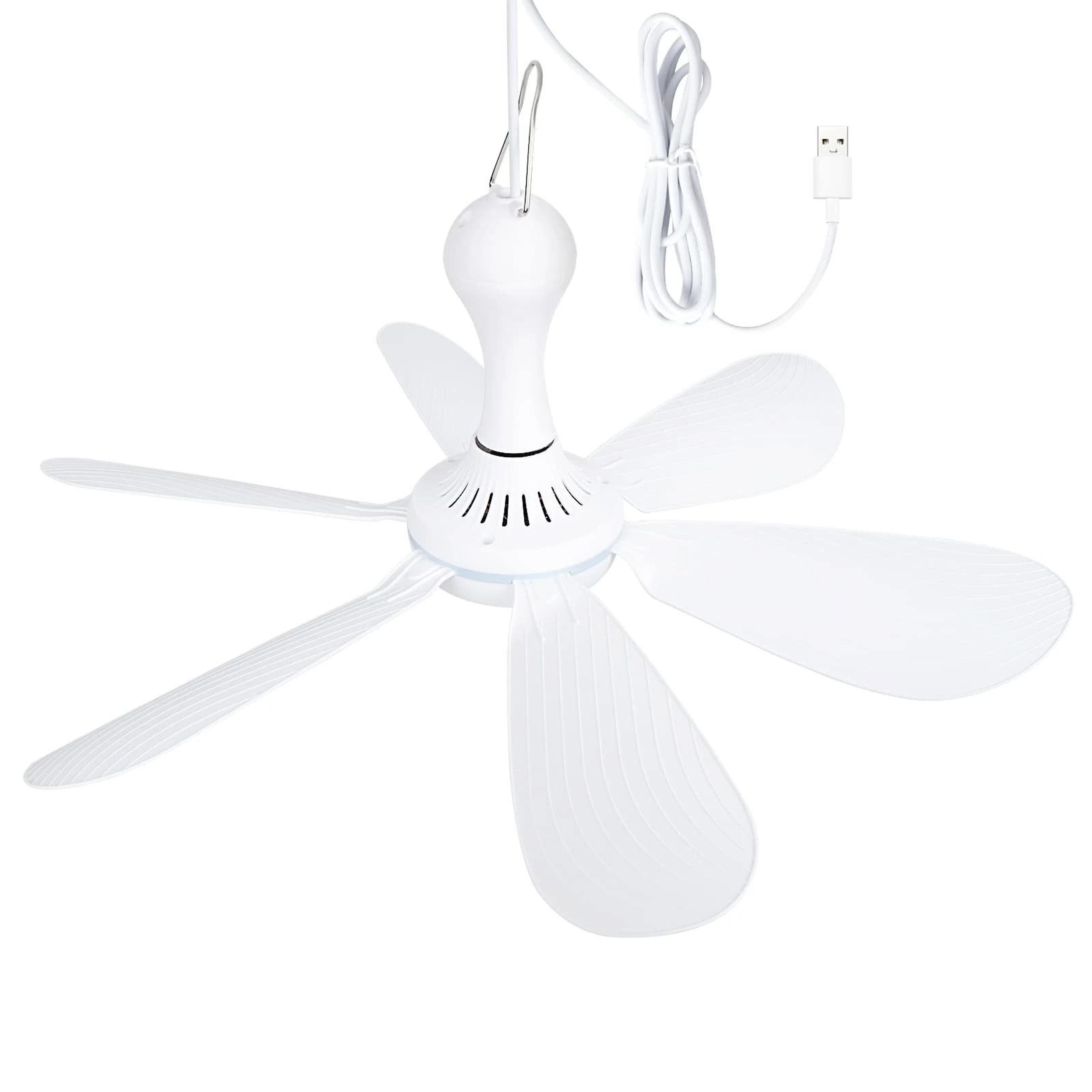 USB Powered Silent 6 Blade Ceiling Canopy Fan With Remote Control 6