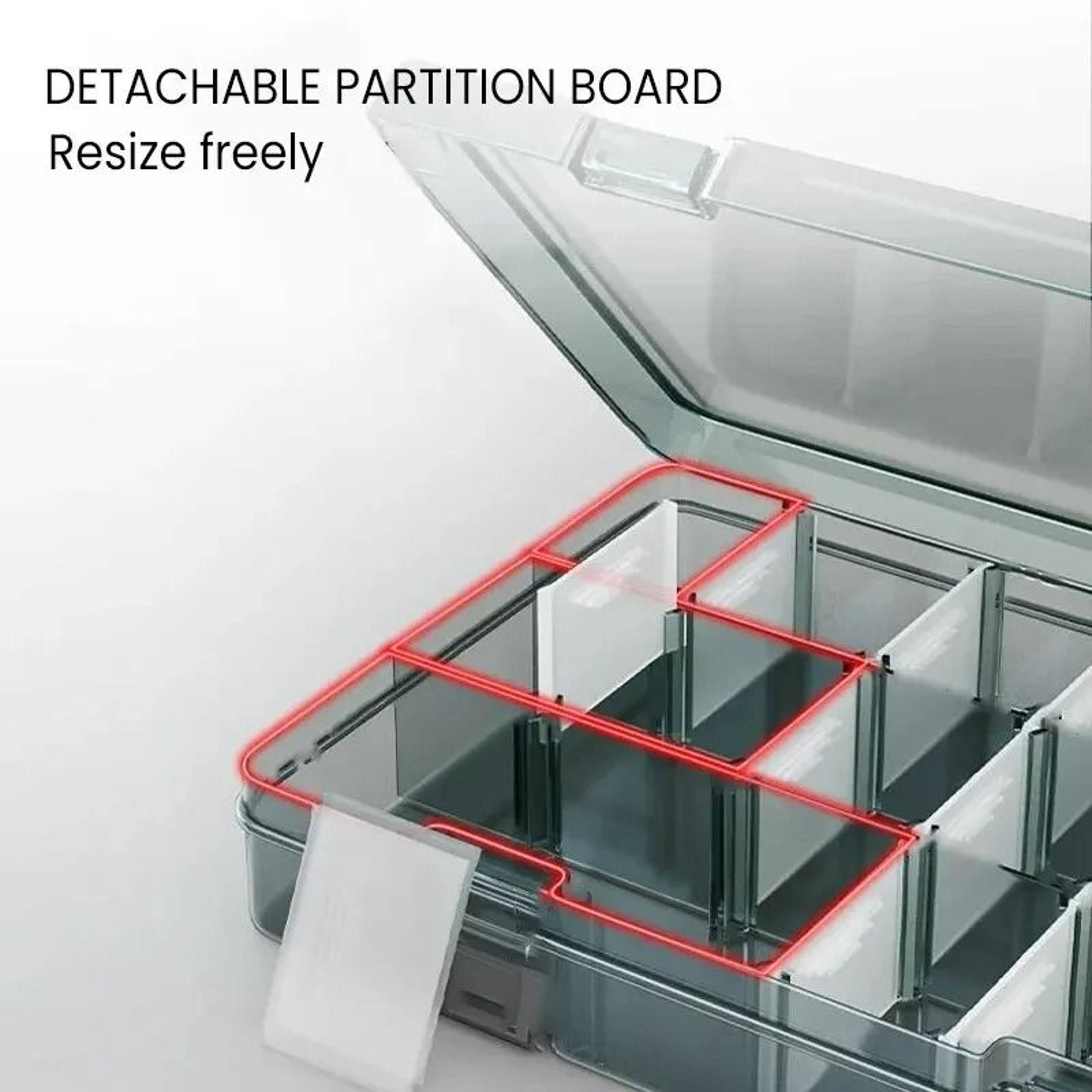 AIRAJ Plastic Tool Parts Storage Box Screw Organizer 4