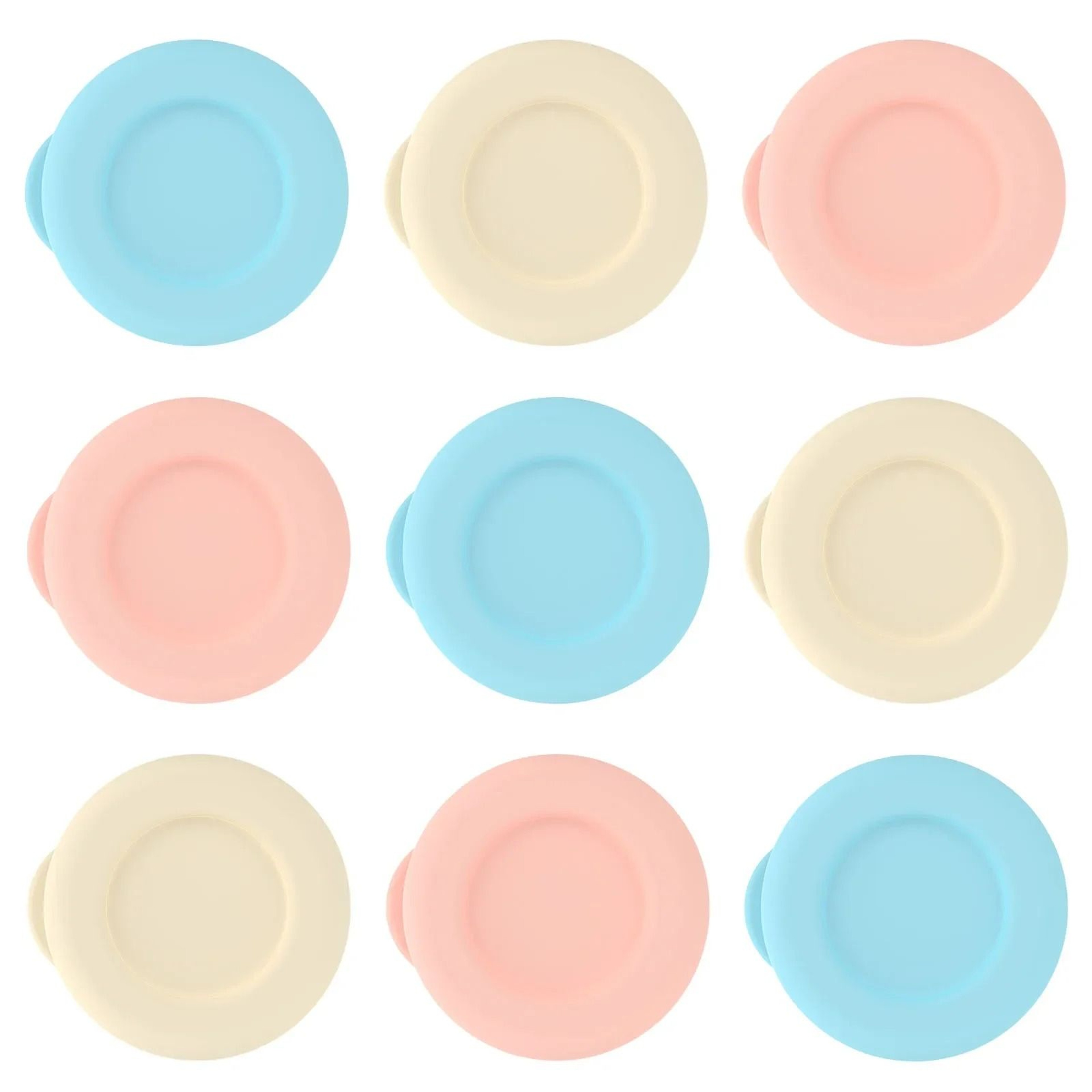Glass Bottle Replacement Silicone Cap Set Leak Proof Milk Bottle Lids 9 Piece 6