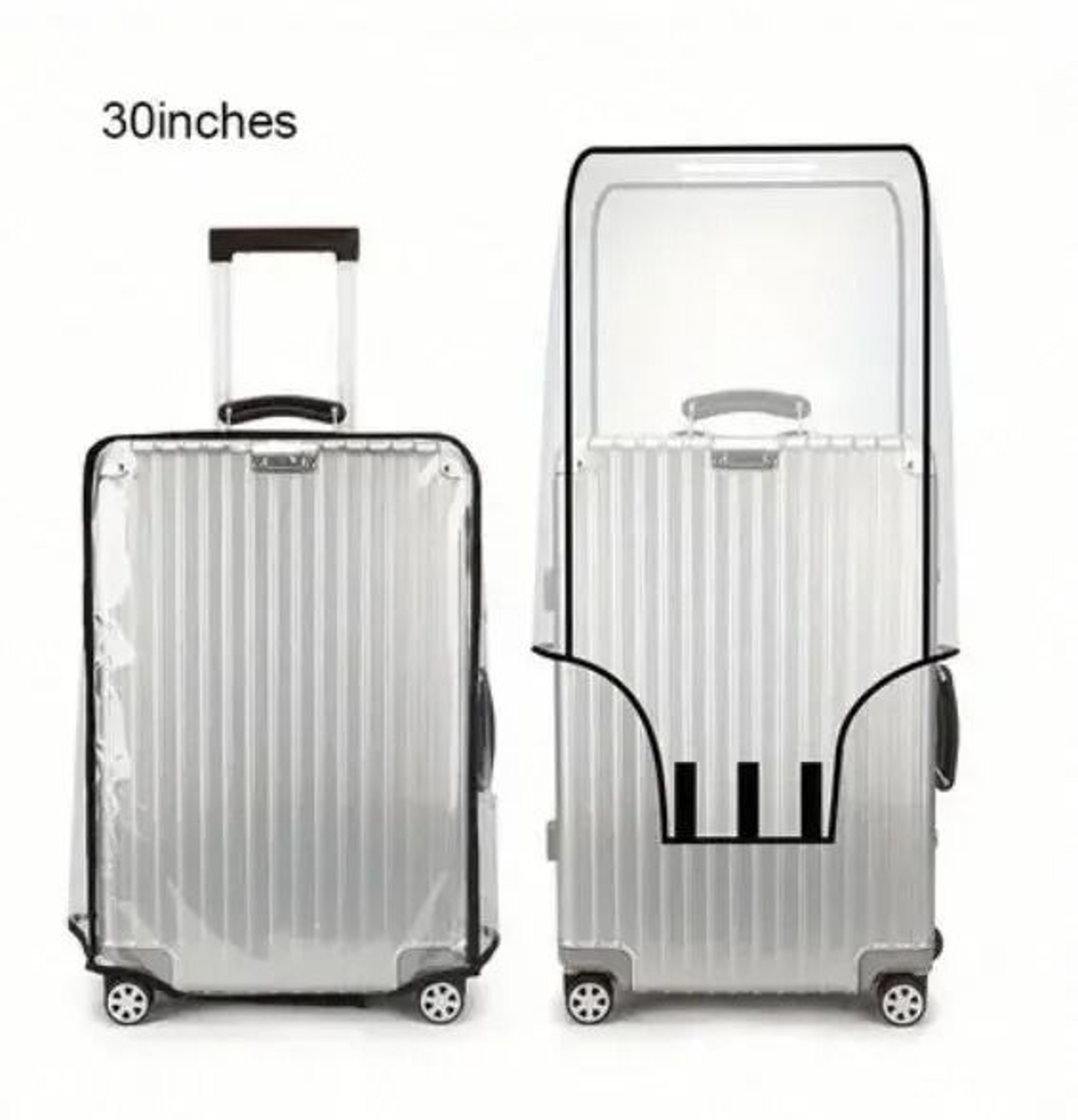 Transparent Luggage Protector Cover Waterproof PVC Suitcase Sleeve 7