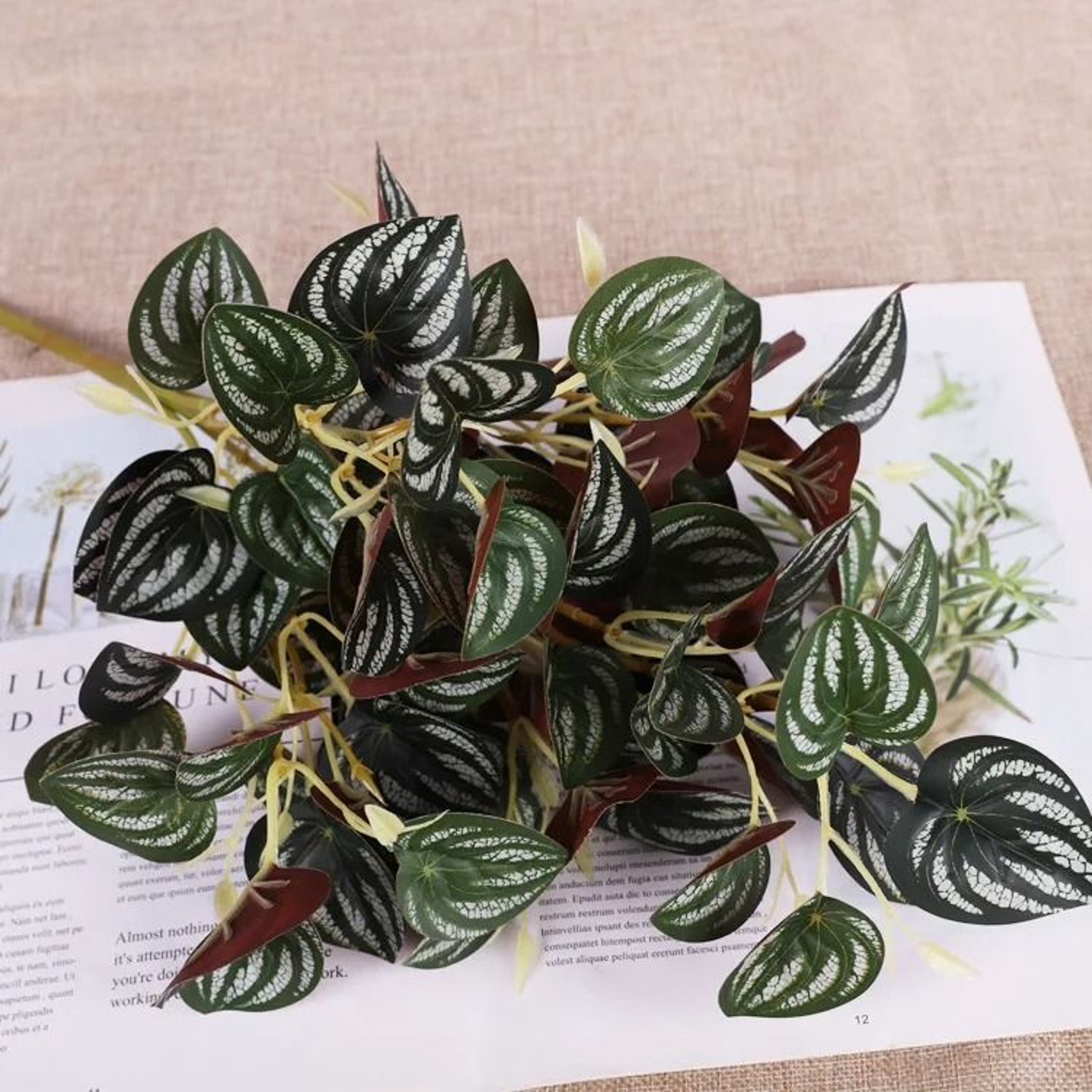 Artificial Plastic Plants Wall Grass Greenery Home Decor 6