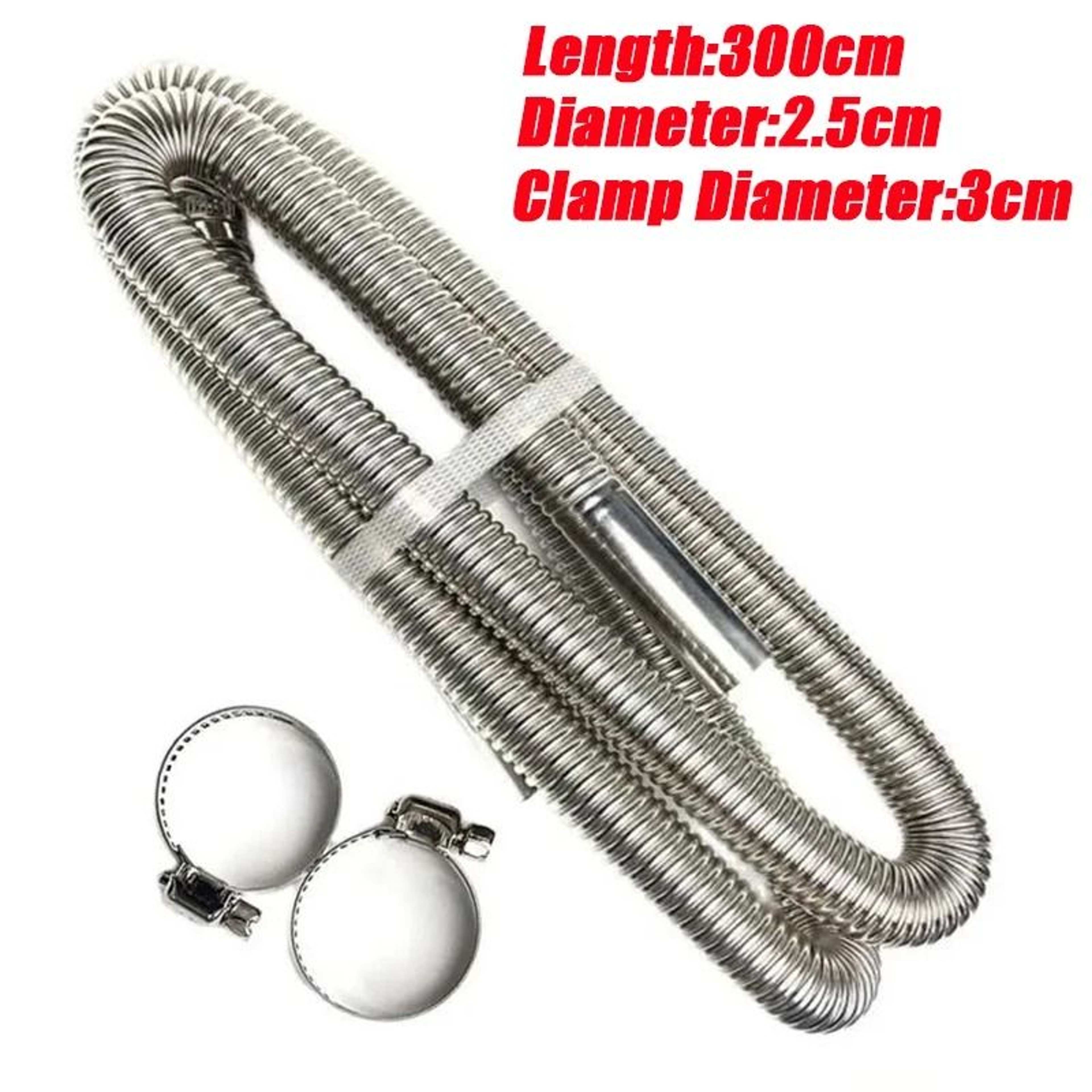 Stainless Steel Exhaust Pipe Tube Hose Kit For Car Air Diesel Heater 11