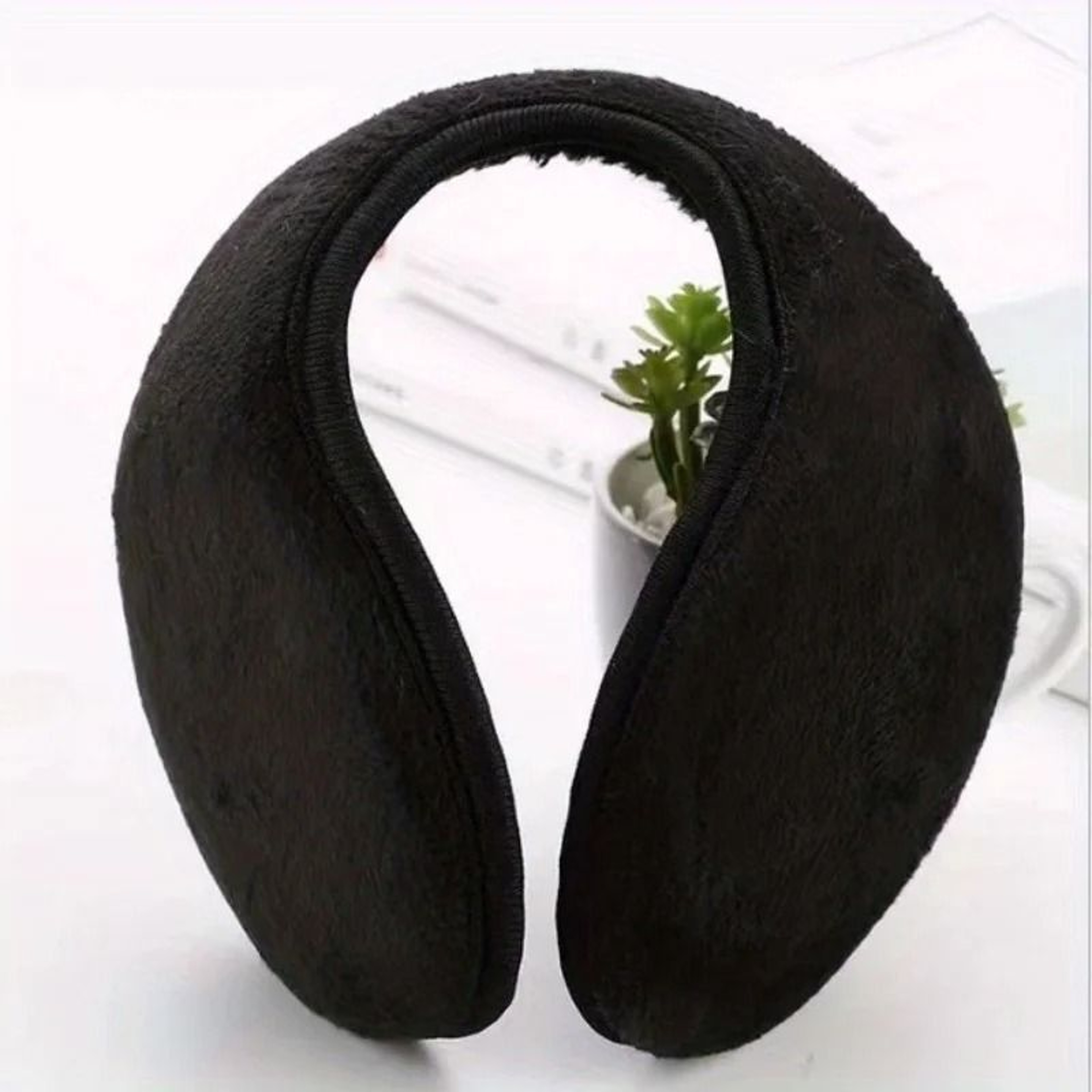 Pearl Headband Imitation Rabbit Fur Plush Earmuffs Unisex Winter Ear Warmers 7