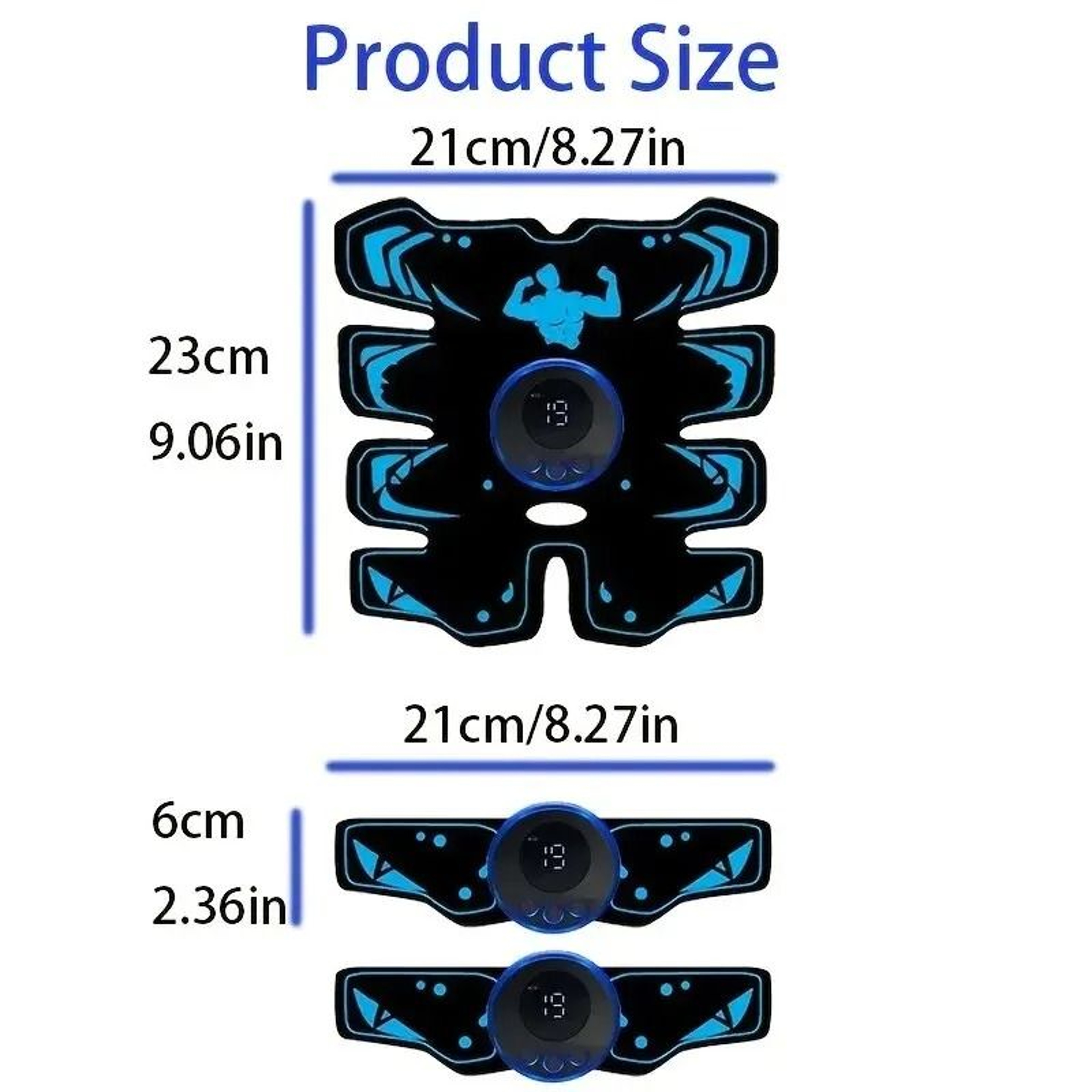 USB Rechargeable EMS Muscle Stimulator ABS Arm 3 In 1 Trainer Wireless Fitness Body Slimming Device 5