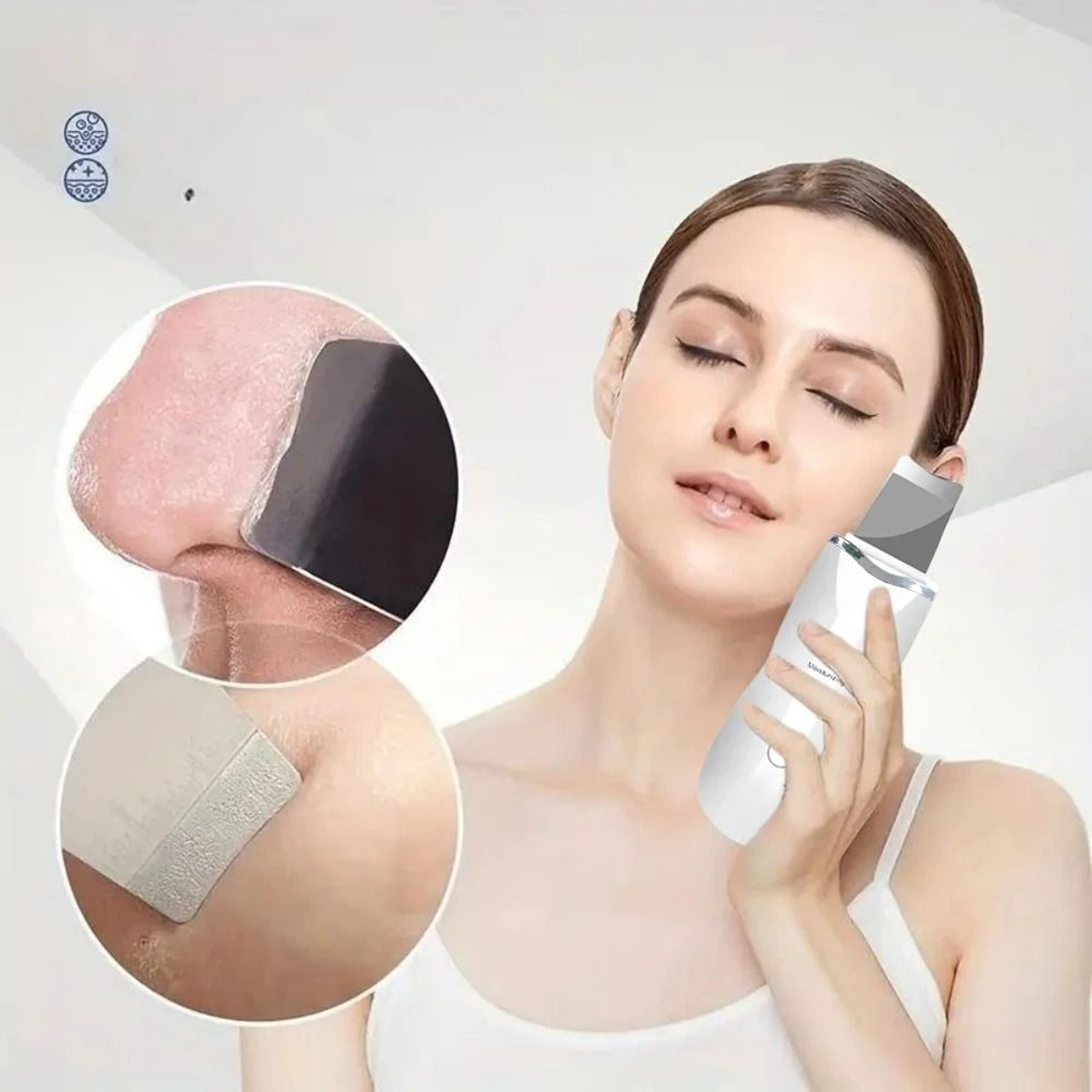 Ultrasonic Skin Scraper Pore Cleaning Facial Deep Cleaning Machine 5