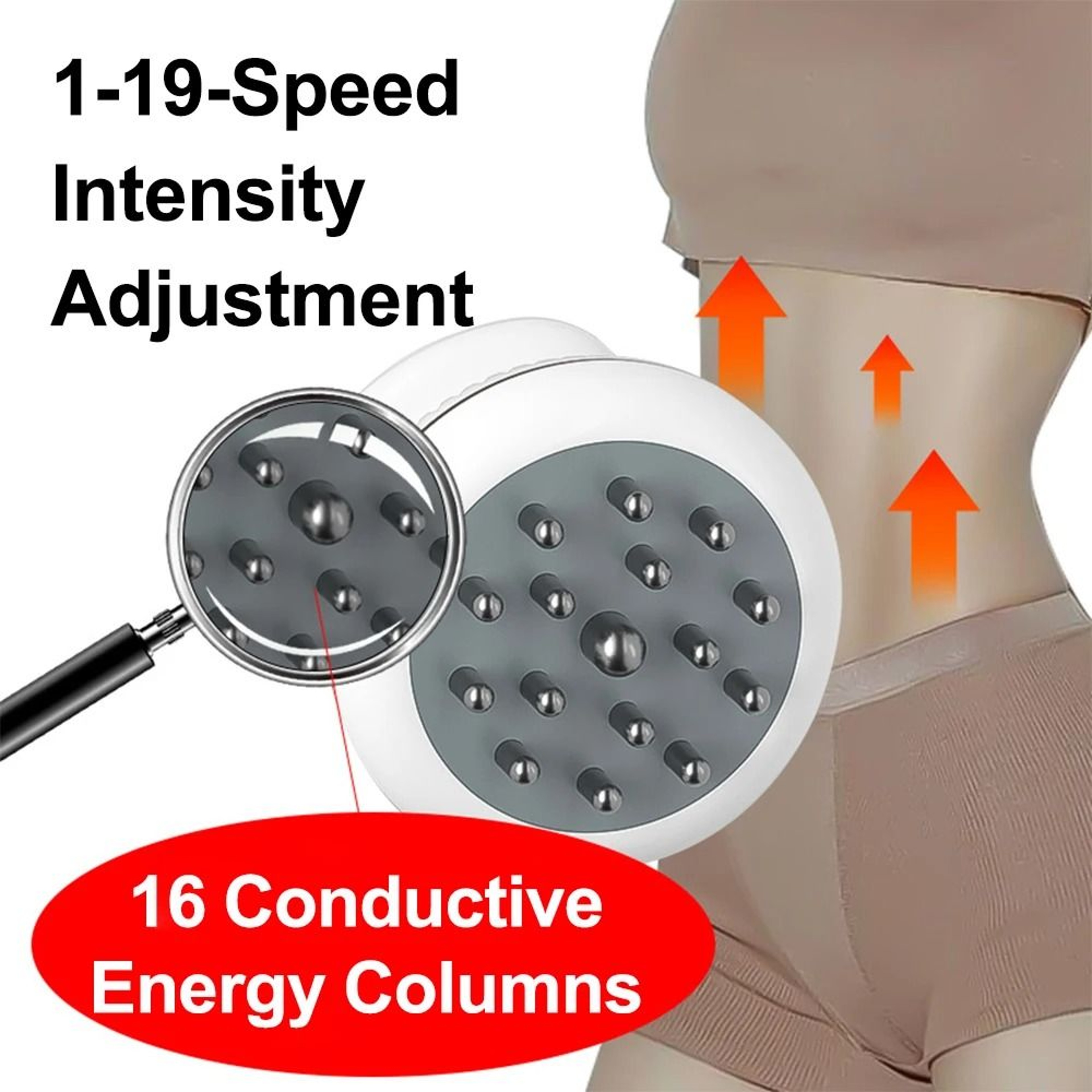 Electric Meridian Brush Body Massager EMS Microcurrent Hot Compress Scraping Lymphatic Drainage Mac 3