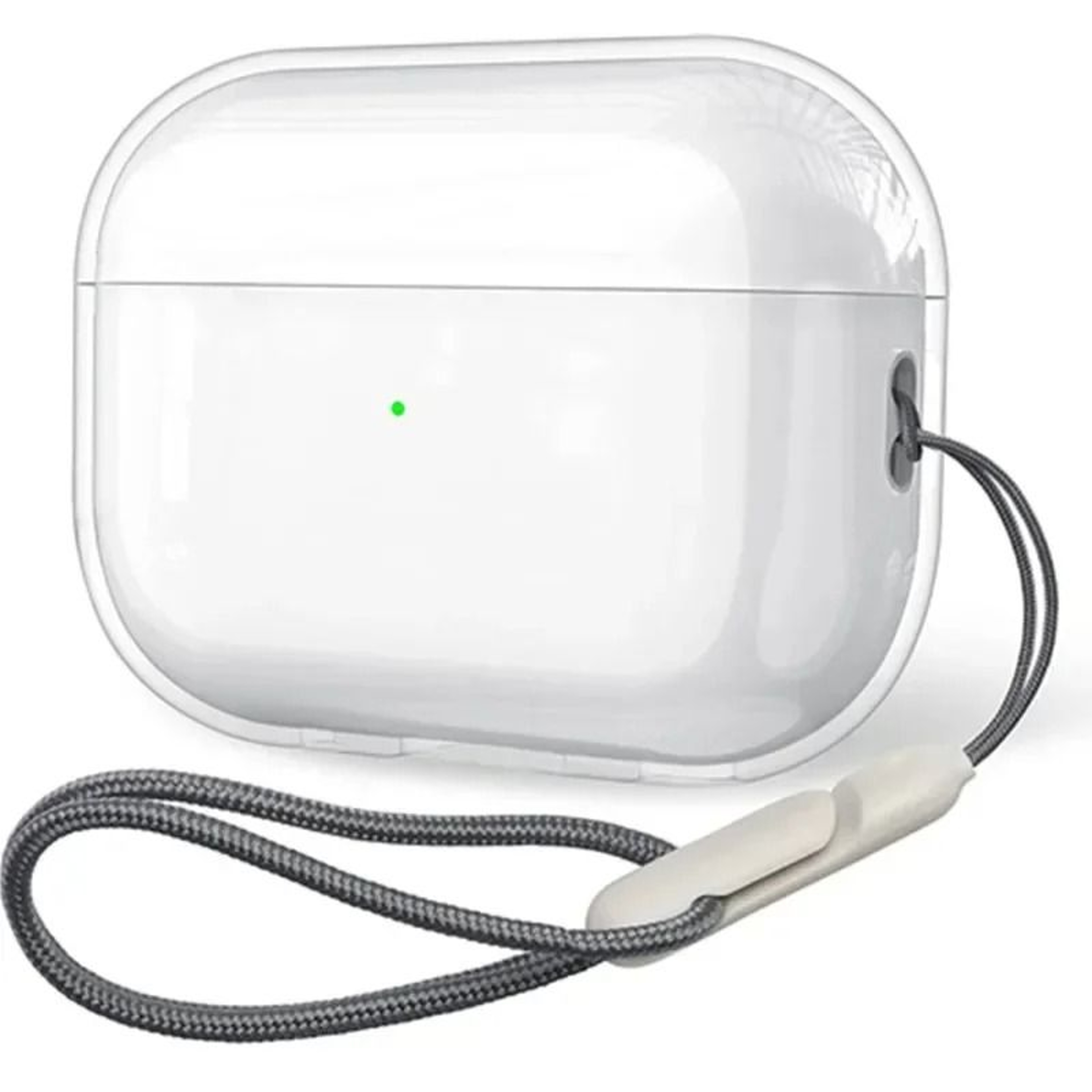 Clear Soft TPU Earphone Case For AirPods 4 3 2 1 Pro And Pro2 With Lanyard Strap 0