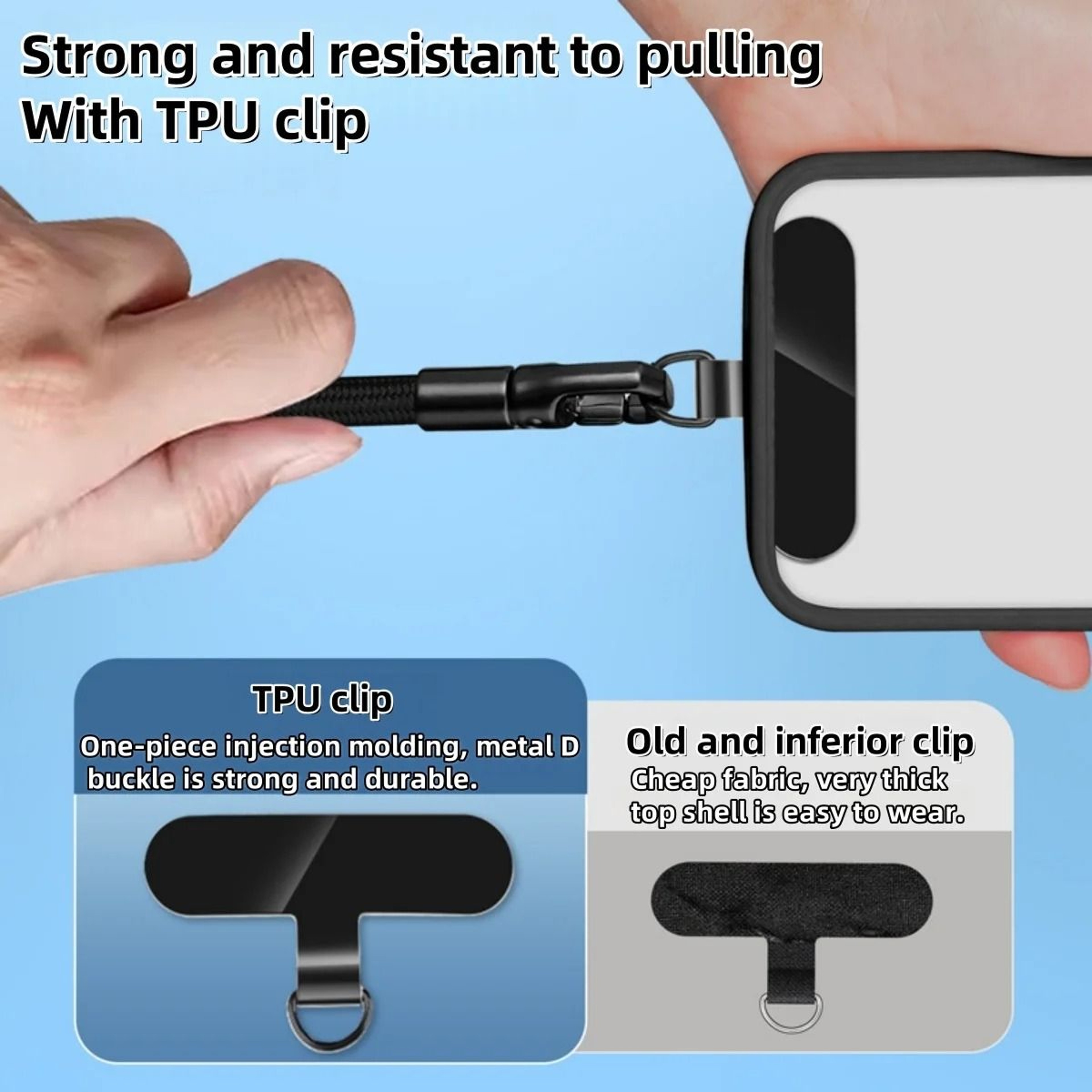 Universal Adjustable Mobile Phone Lanyard Short Wrist Strap With Anti Drop Design 3