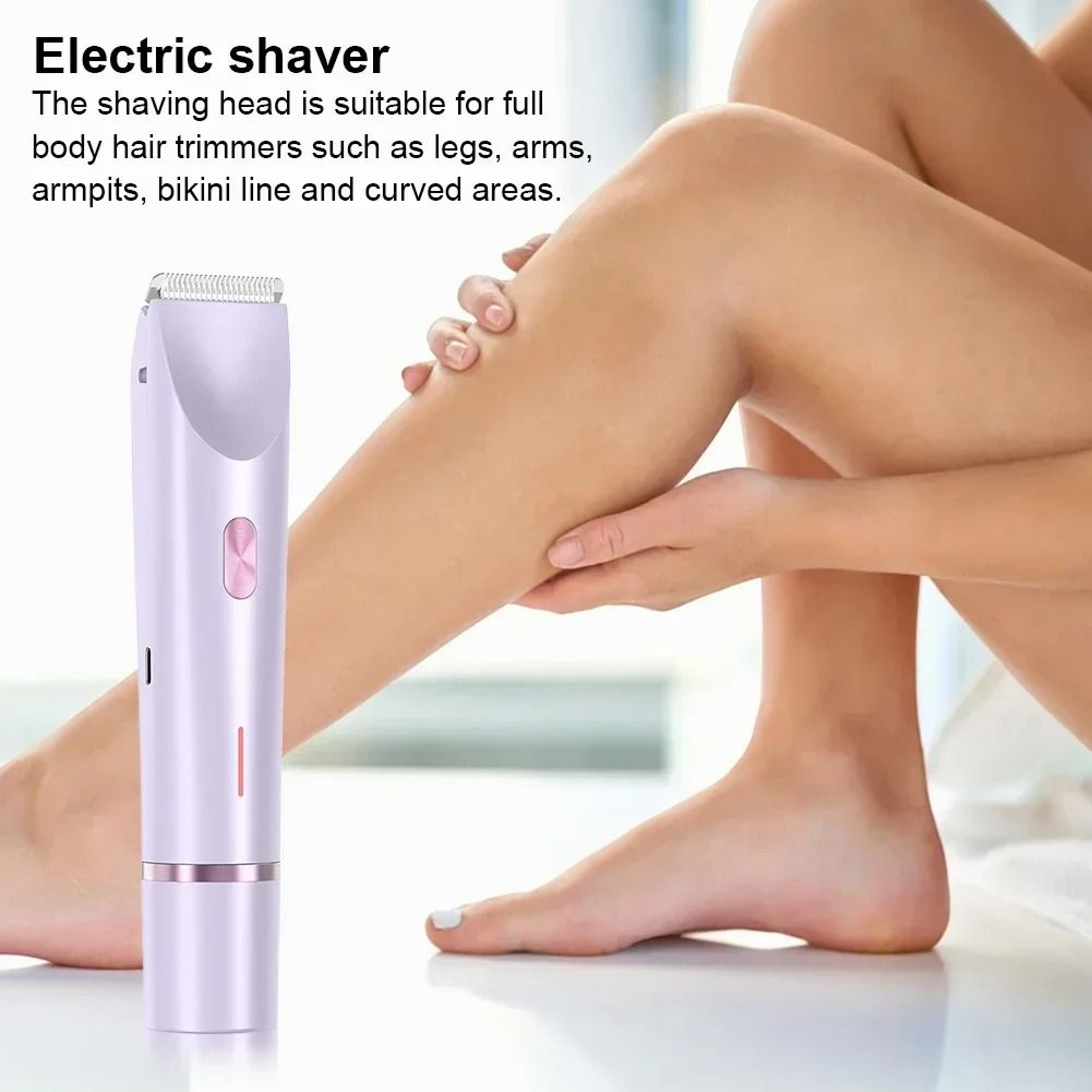 Women Electric Razor 2 In 1 Dual Head Bikini Trimmer Wet Dry Use 4