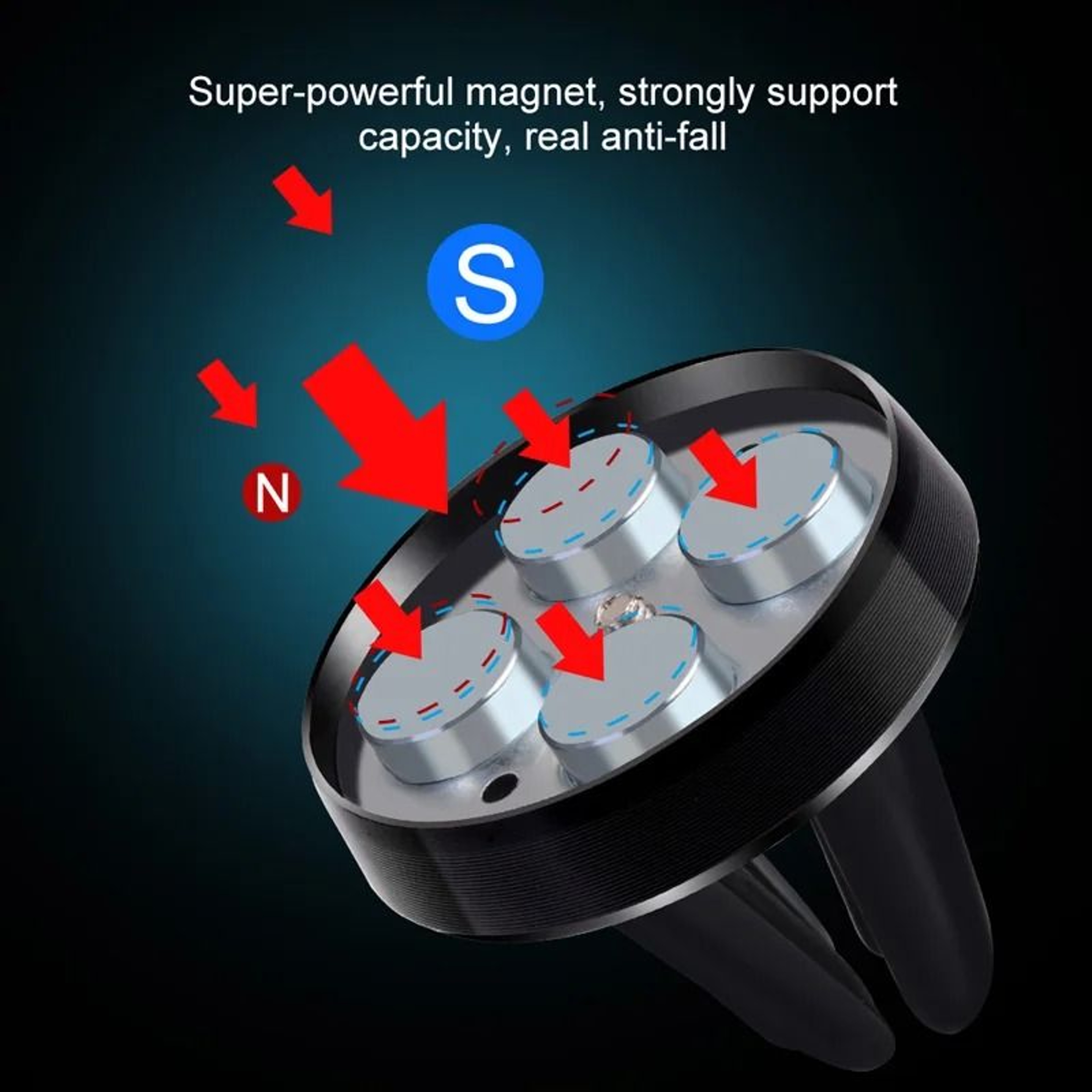 Magnetic Car Phone Holder Air Vent Mount Mobile Stand For IPhone Xiaomi Samsung 3