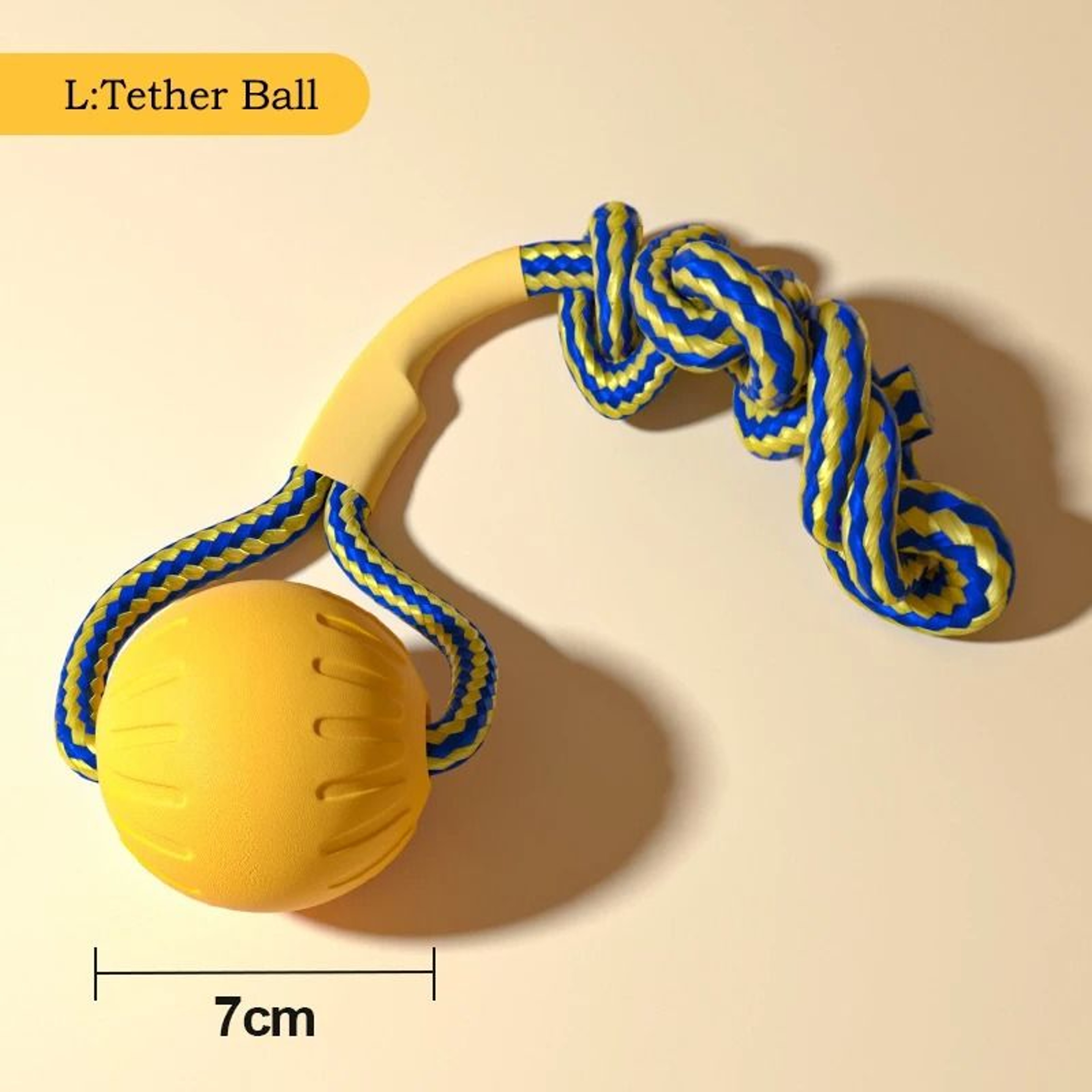 EVA Dog Toy Set 4Pack Flying Disc Ball Tug Rope Chew Proof Teeth Cleaning Set 8