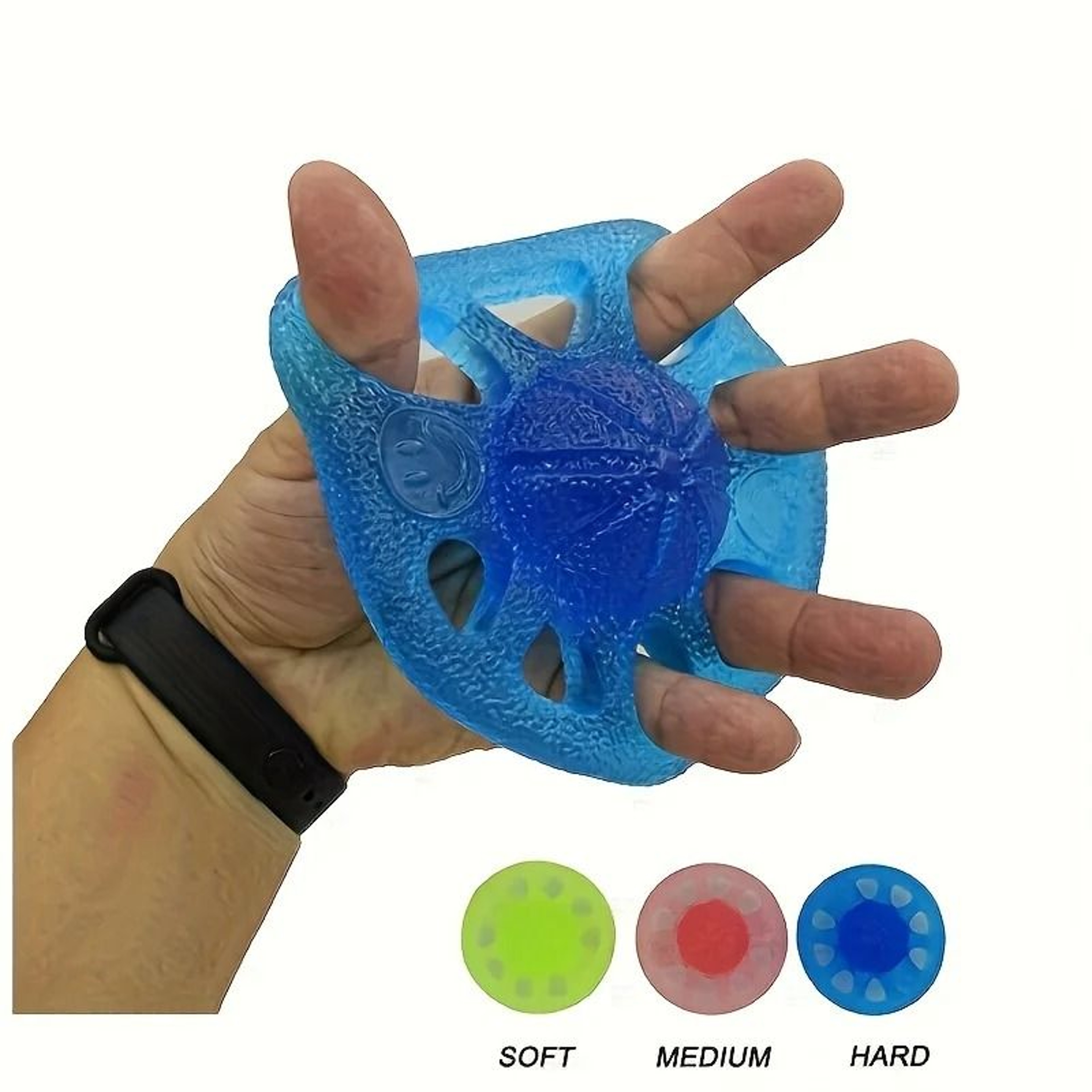 TPE Hand Exercise Band And 8 Hole Grip Ball Hand Strengthener 0