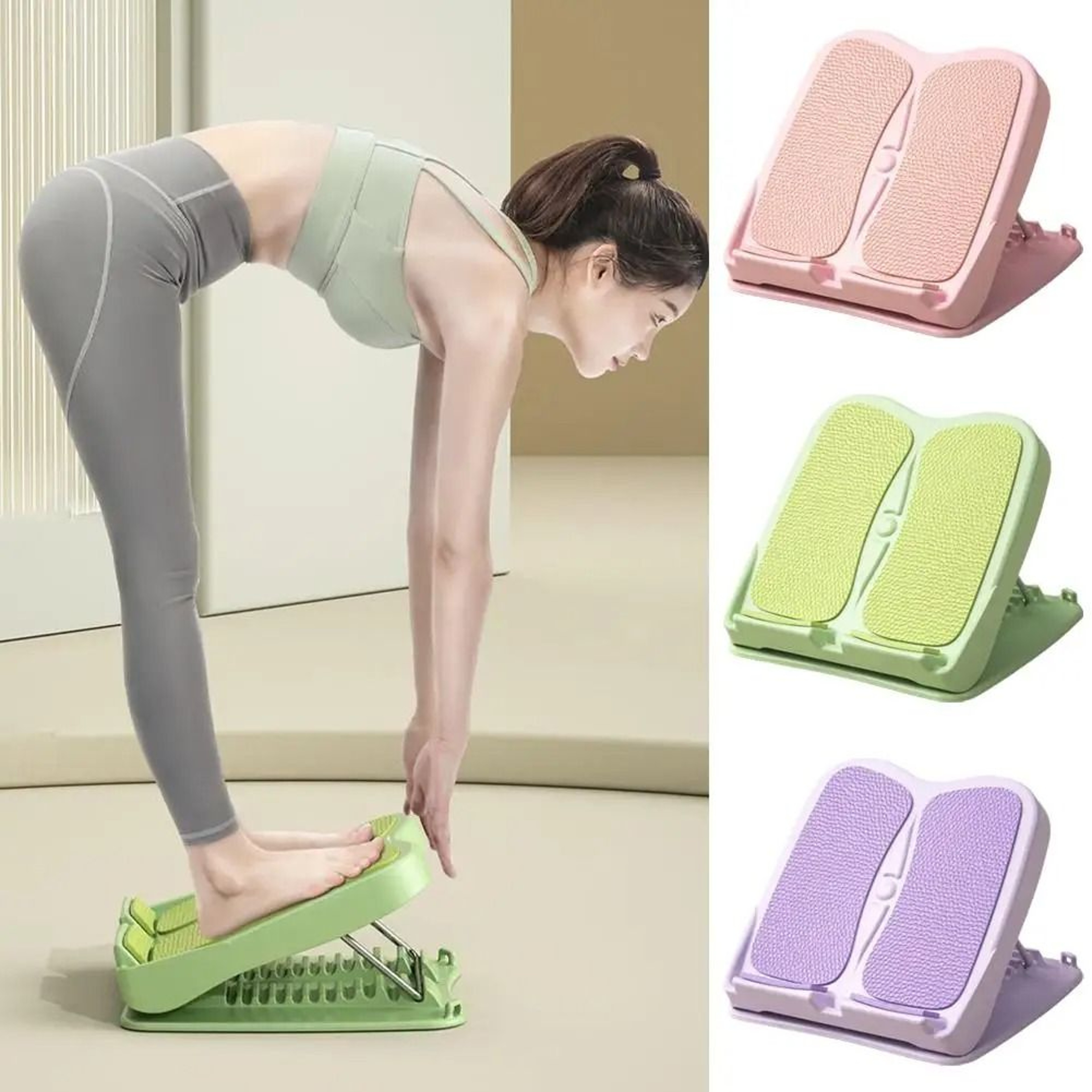 Calf Stretch Board Adjustable Ankle Mobility Stretcher Equipment 0