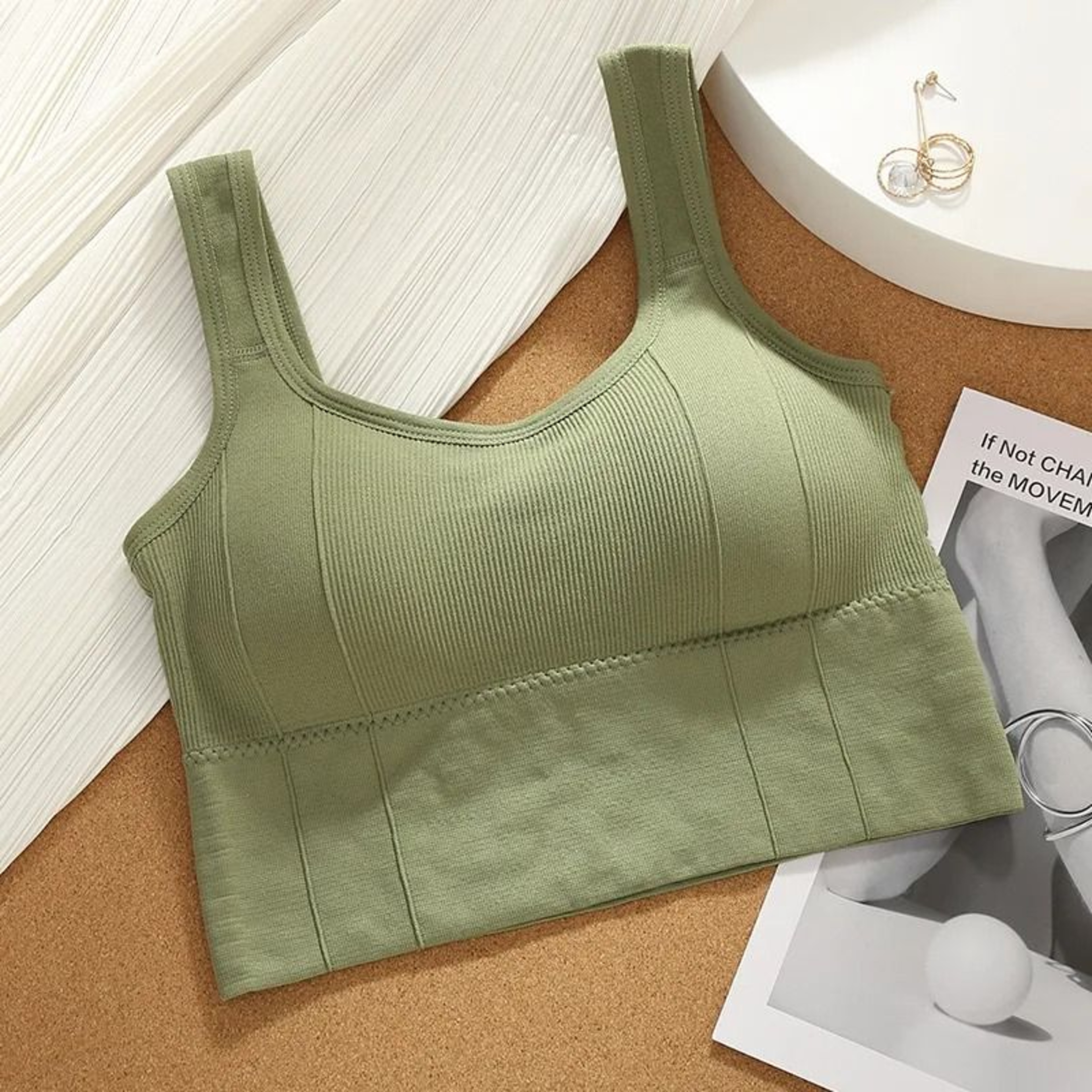 Breathable Sports Bra Seamless Yoga Fitness Top For Women 11