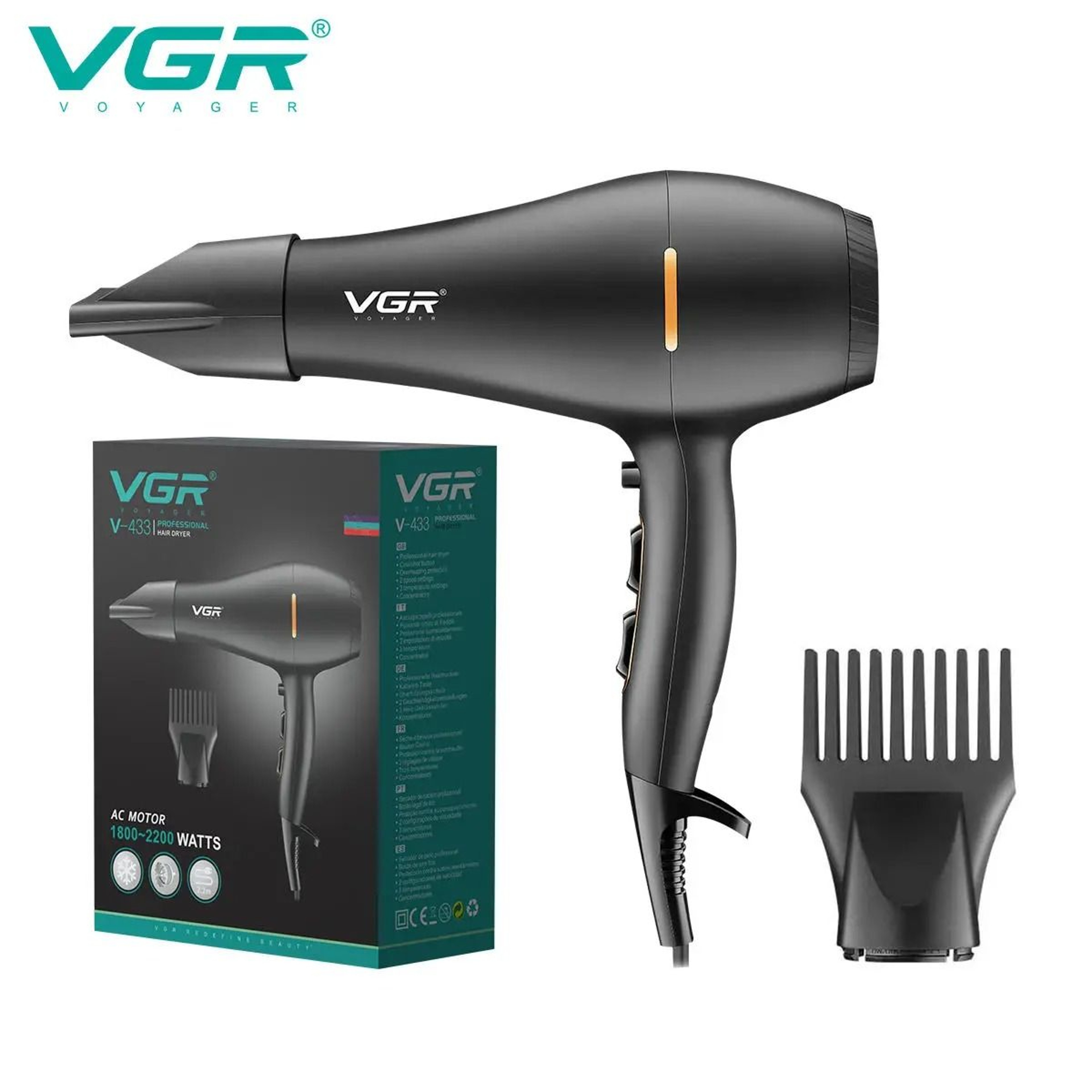 VGR V433 Professional High Power Hair Dryer 0