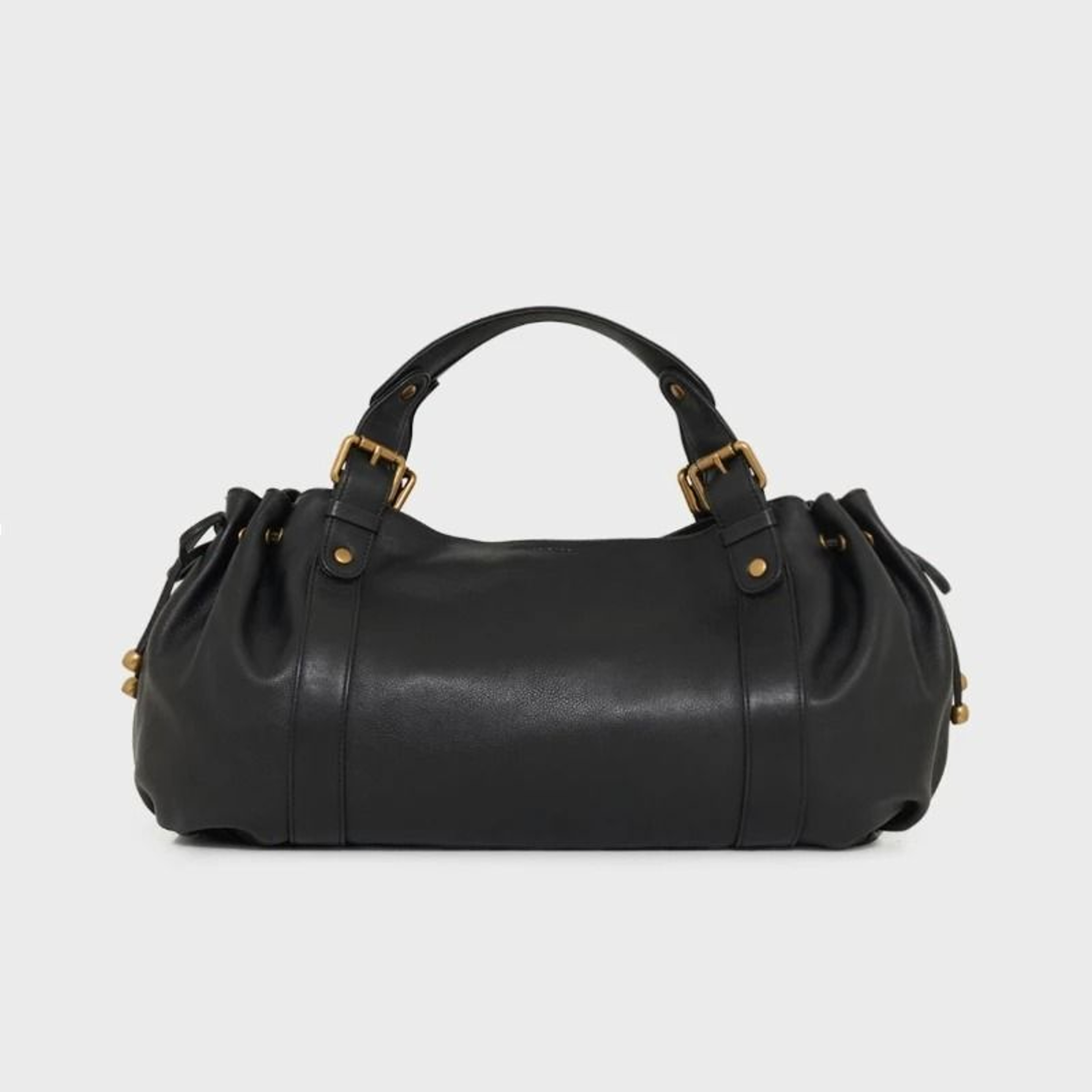 Womens Vintage Handbag Solid Color Tote Shoulder Bag Luxury Everyday Style 1