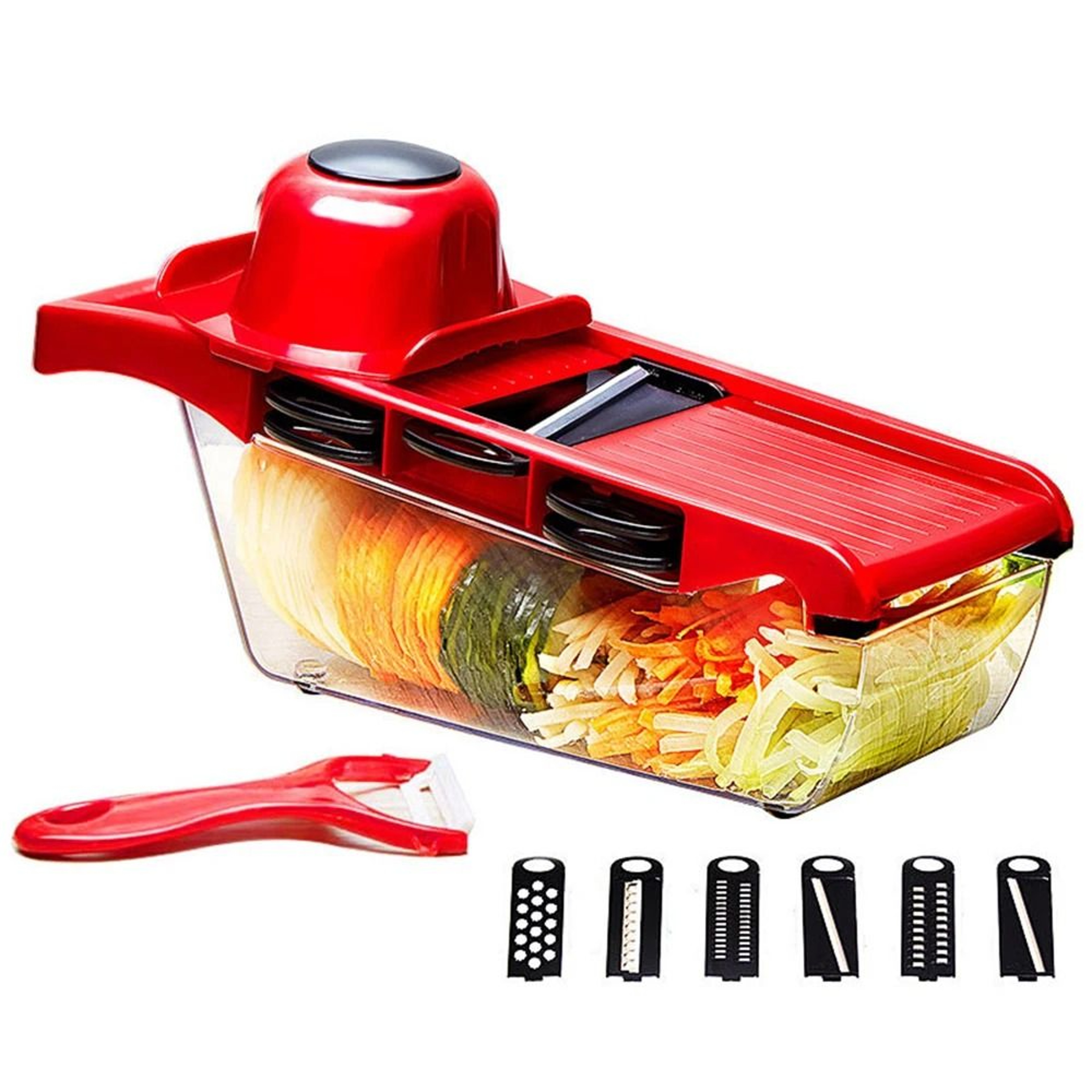 Vegetable Cutter With Steel Blade Slicer Potato Peeler Carrot Cheese Grater Kitchen Accessories 6