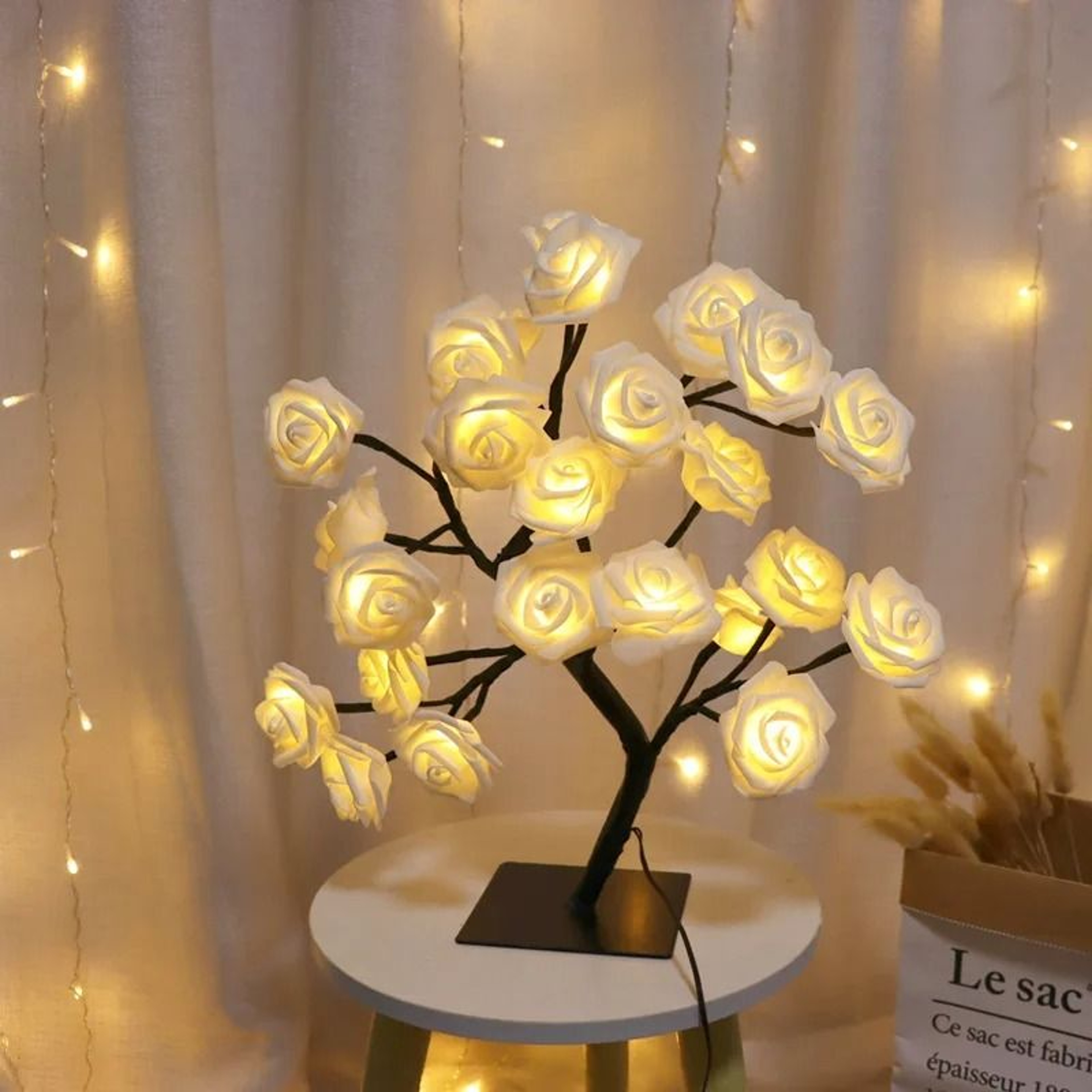 Table Lamp Flower Tree Rose Lamps Fairy Desk Night Light USB Operated Gift Decoration 13