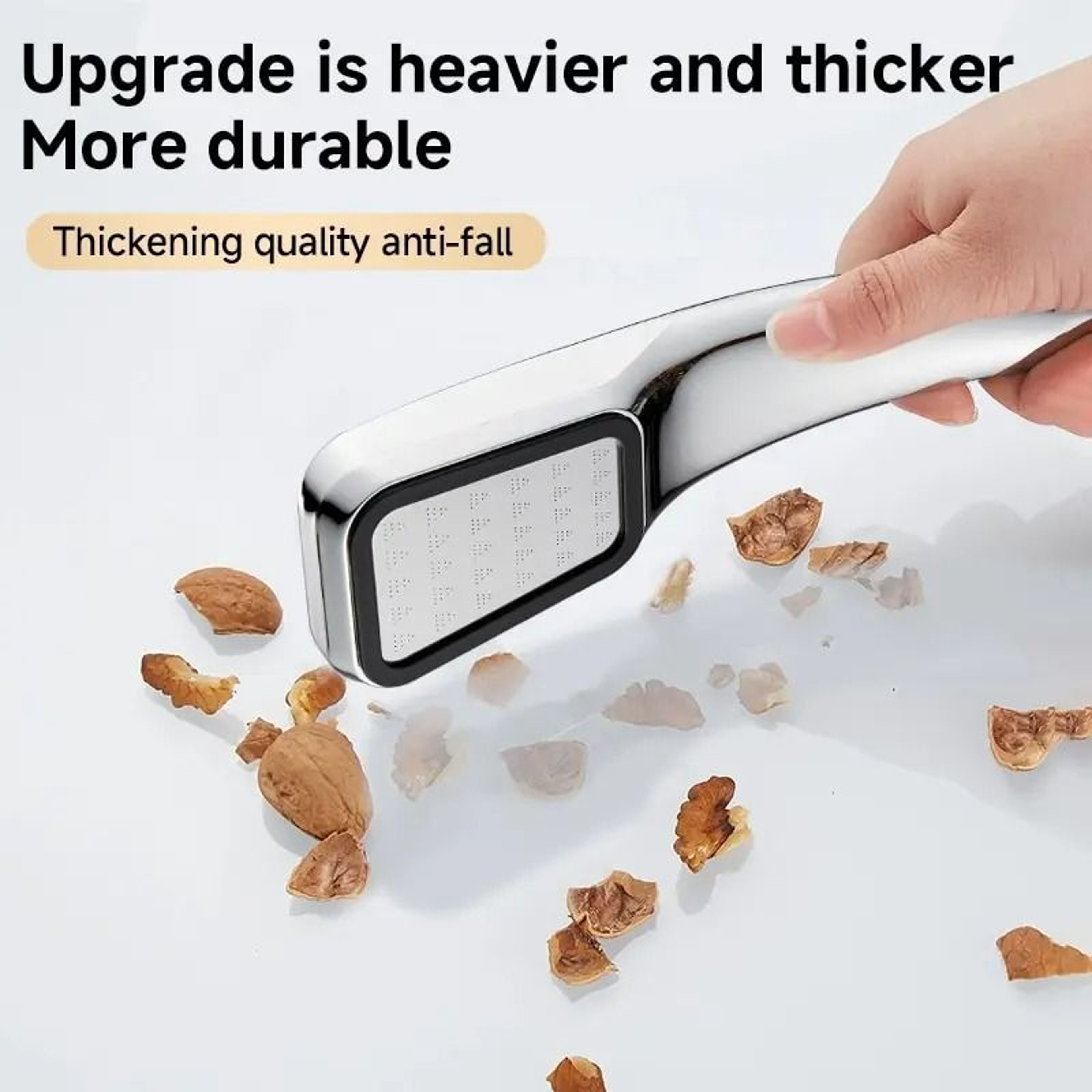 Square Handheld Pressurized Shower Head 300Hole Water Saving Rainfall Spray 5