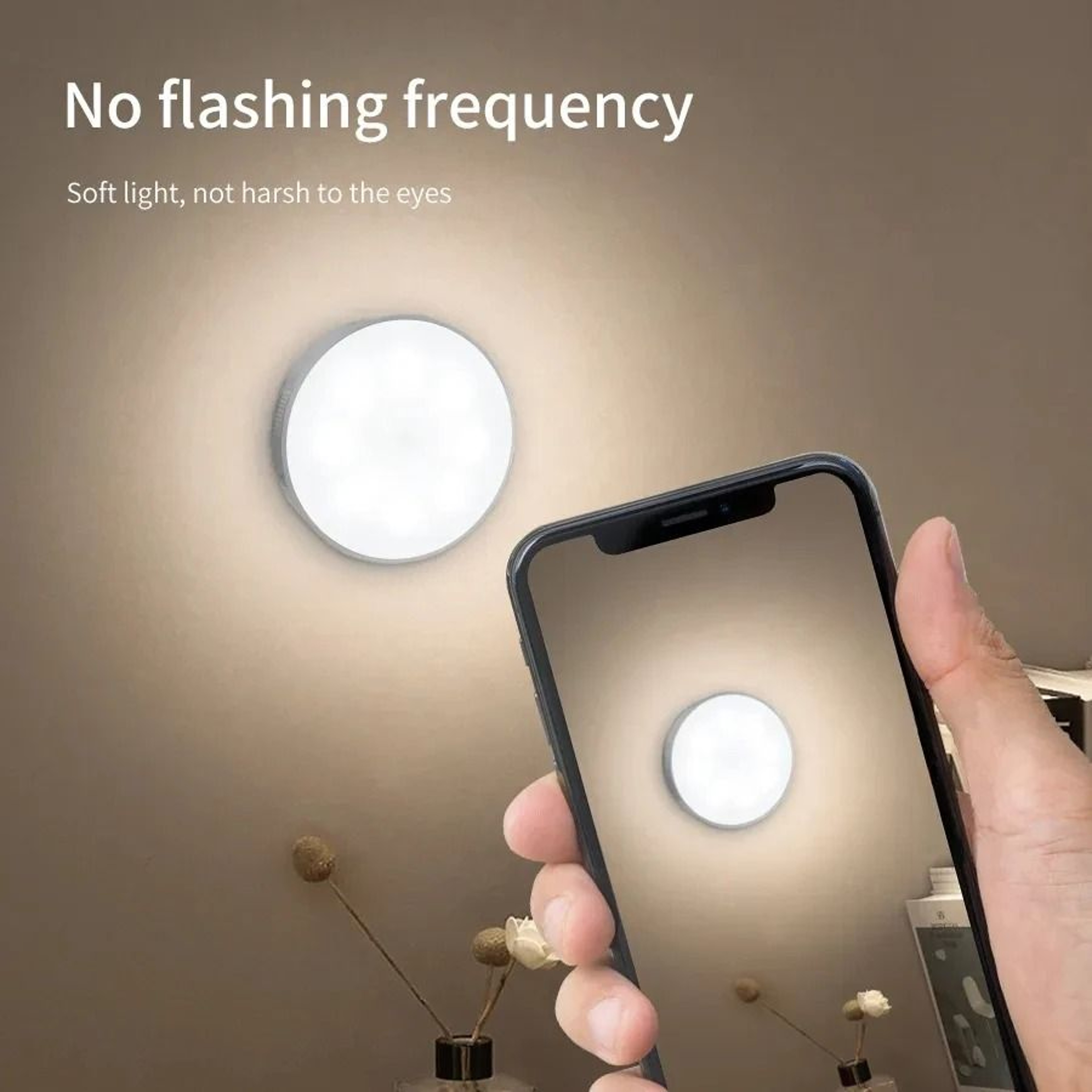 LED Motion Sensor Night Light USB Rechargeable Bedside Lamp 1